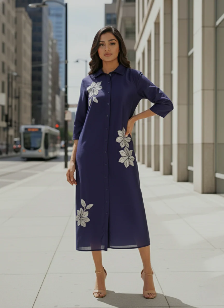 Ivanka nile embroidery dress - Image 6