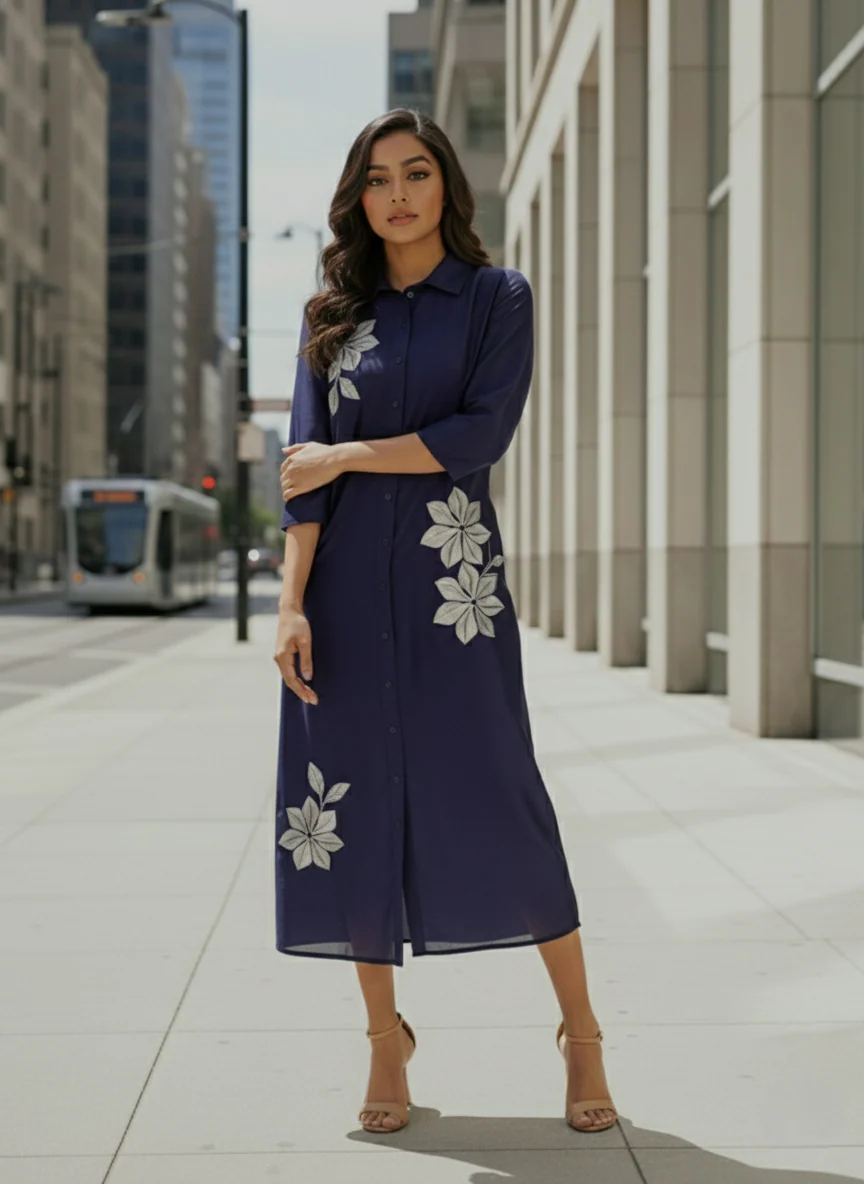 Ivanka nile embroidery dress - Image 7