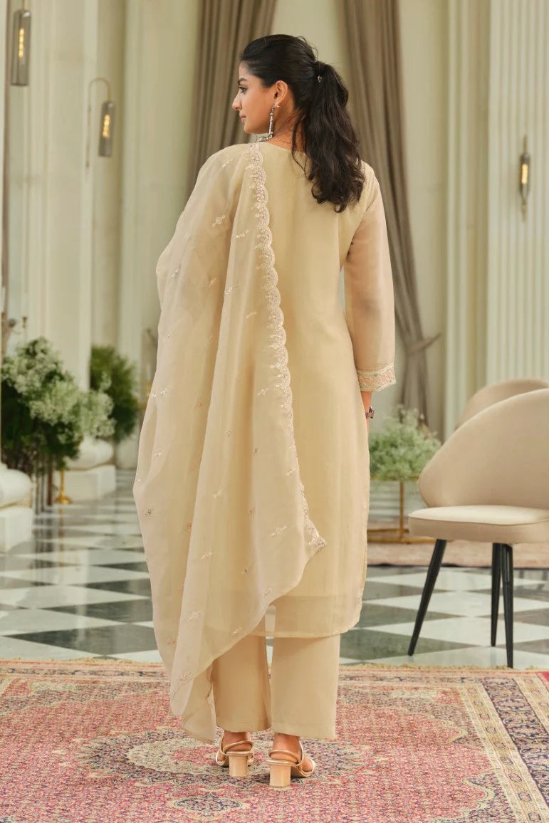 Adab caramel full work suit set - Image 3