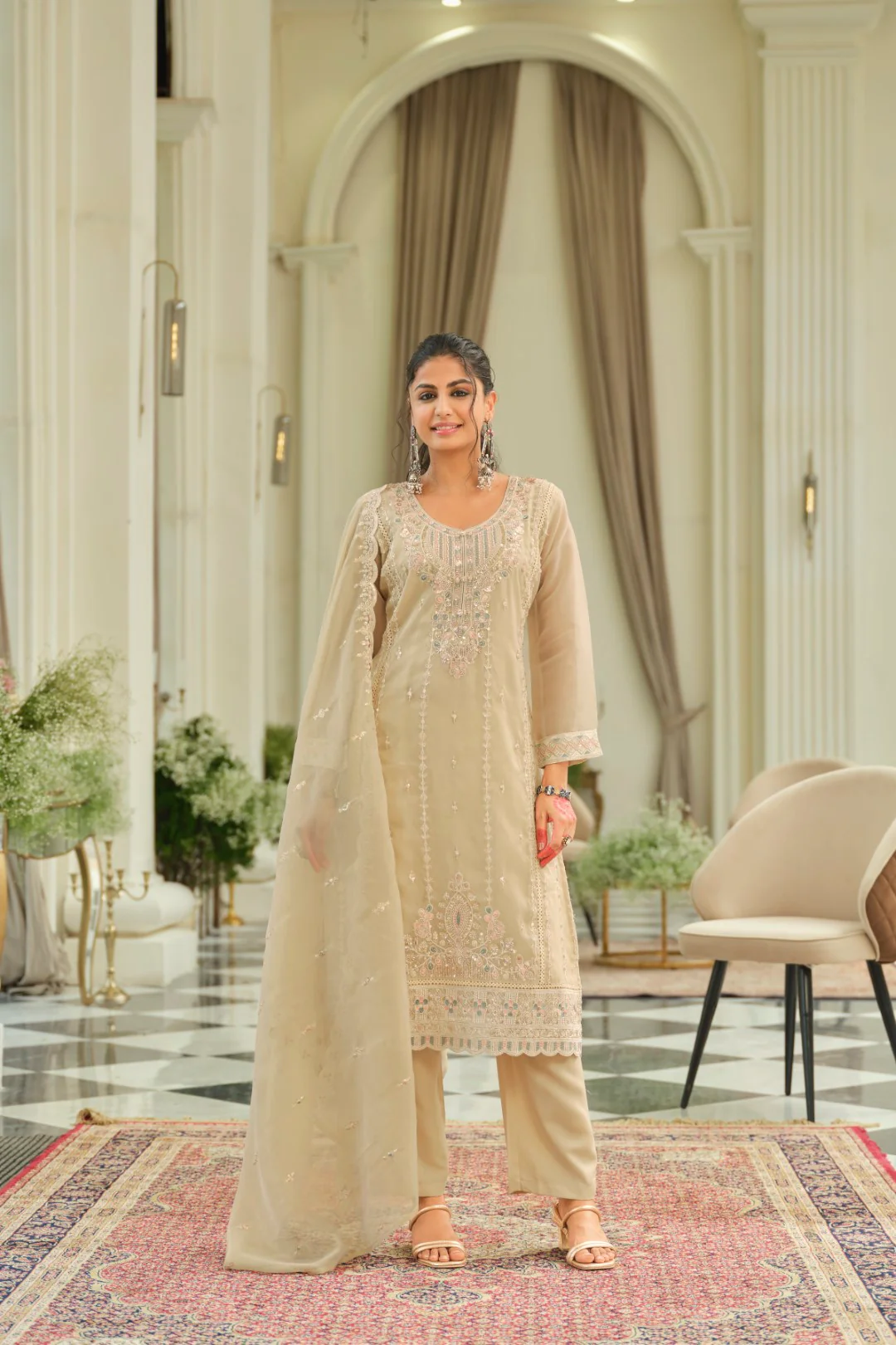 Adab caramel full work suit set - Image 4