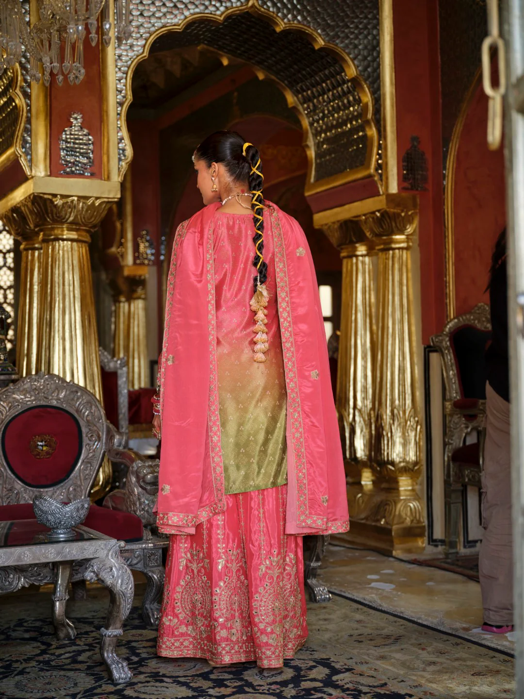 Ragini rose full work suit set - Image 3