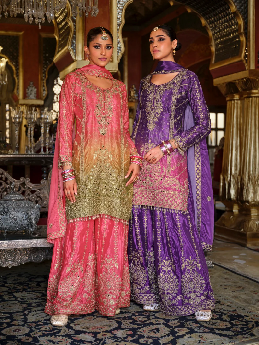 Ragini rose full work suit set - Image 8