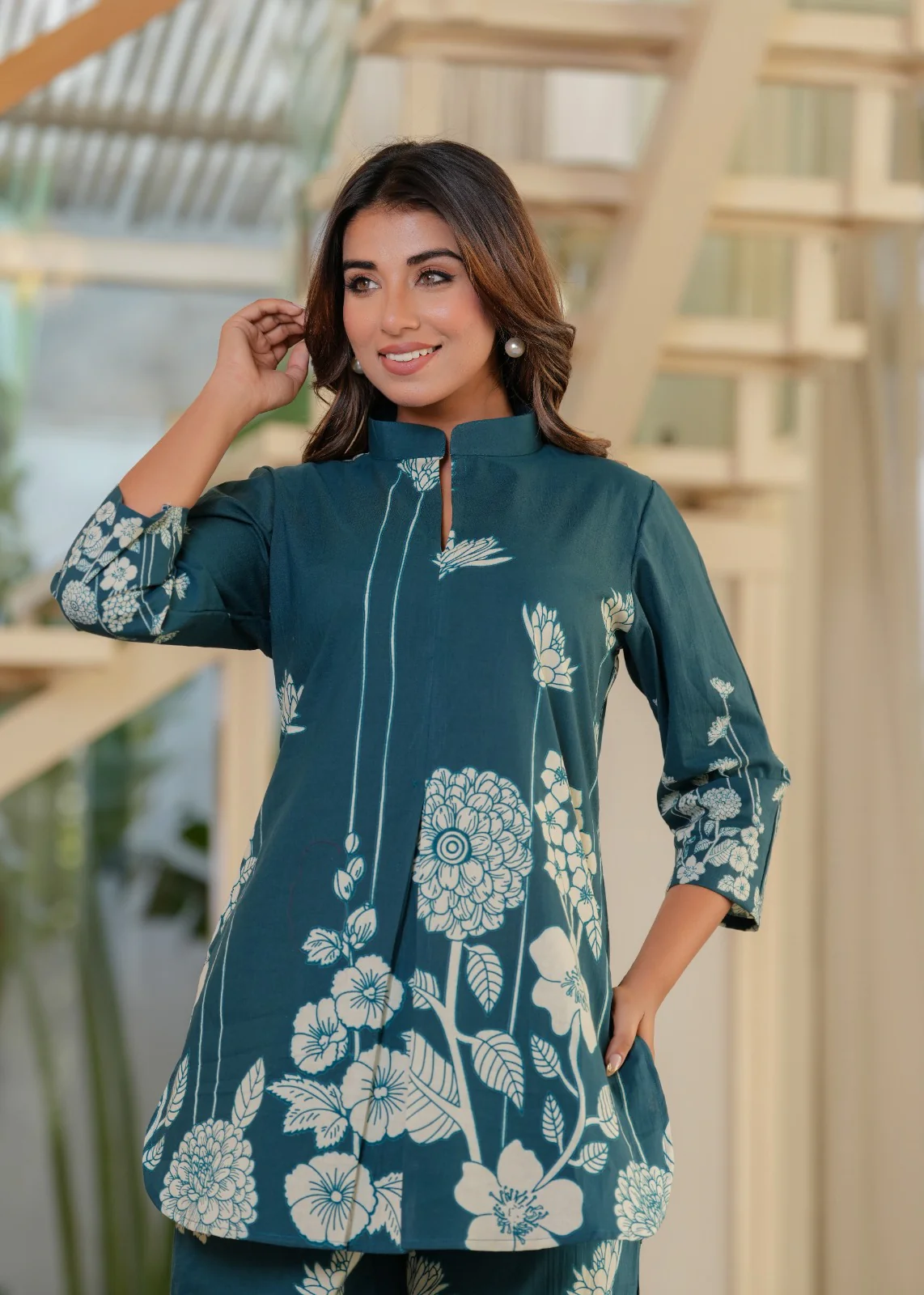 Jayti Hibis Muslin Printed Co-ord Set - Image 2
