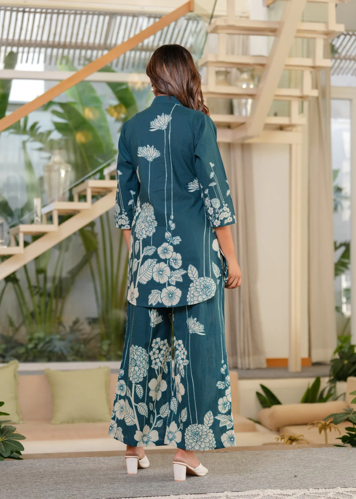 Jayti Hibis Muslin Printed Co-ord Set - Image 3
