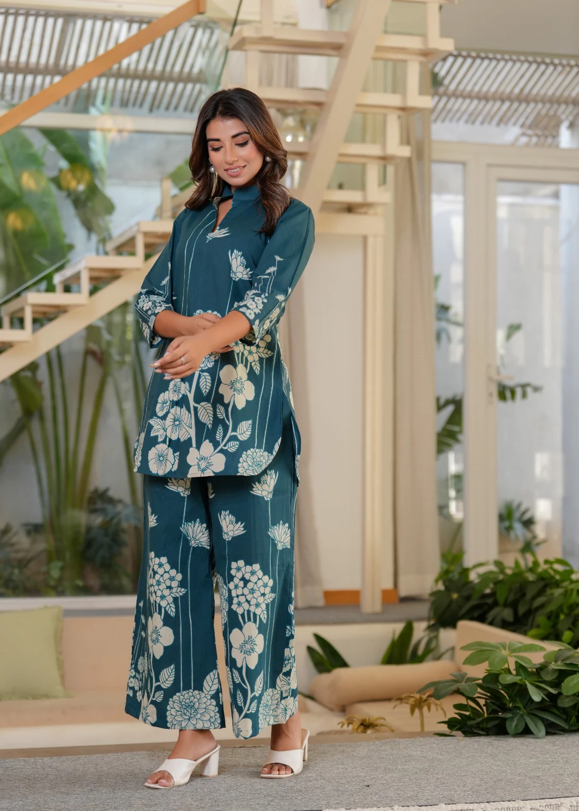 Jayti Hibis Muslin Printed Co-ord Set - Image 5