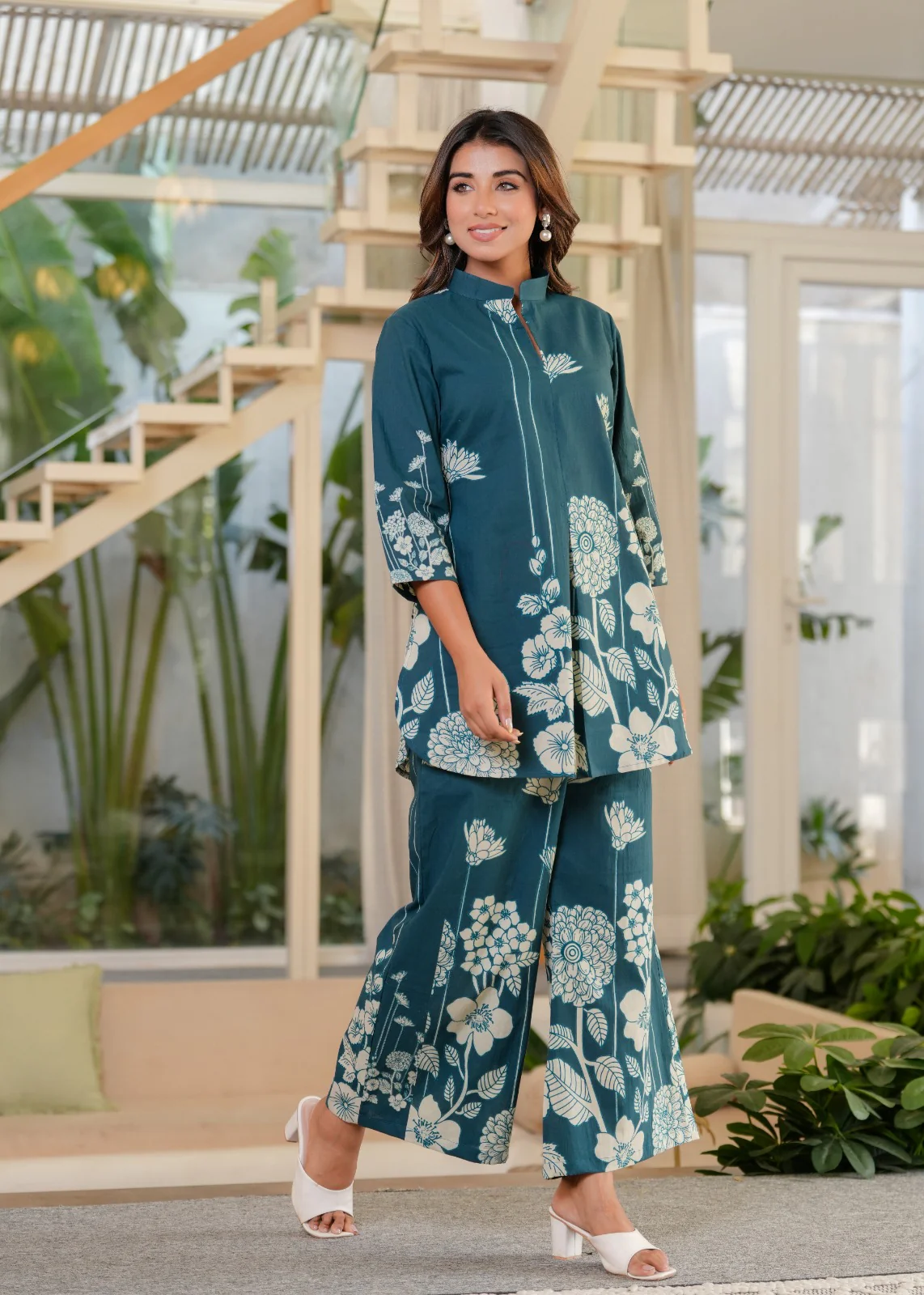 Jayti Hibis Muslin Printed Co-ord Set - Image 8