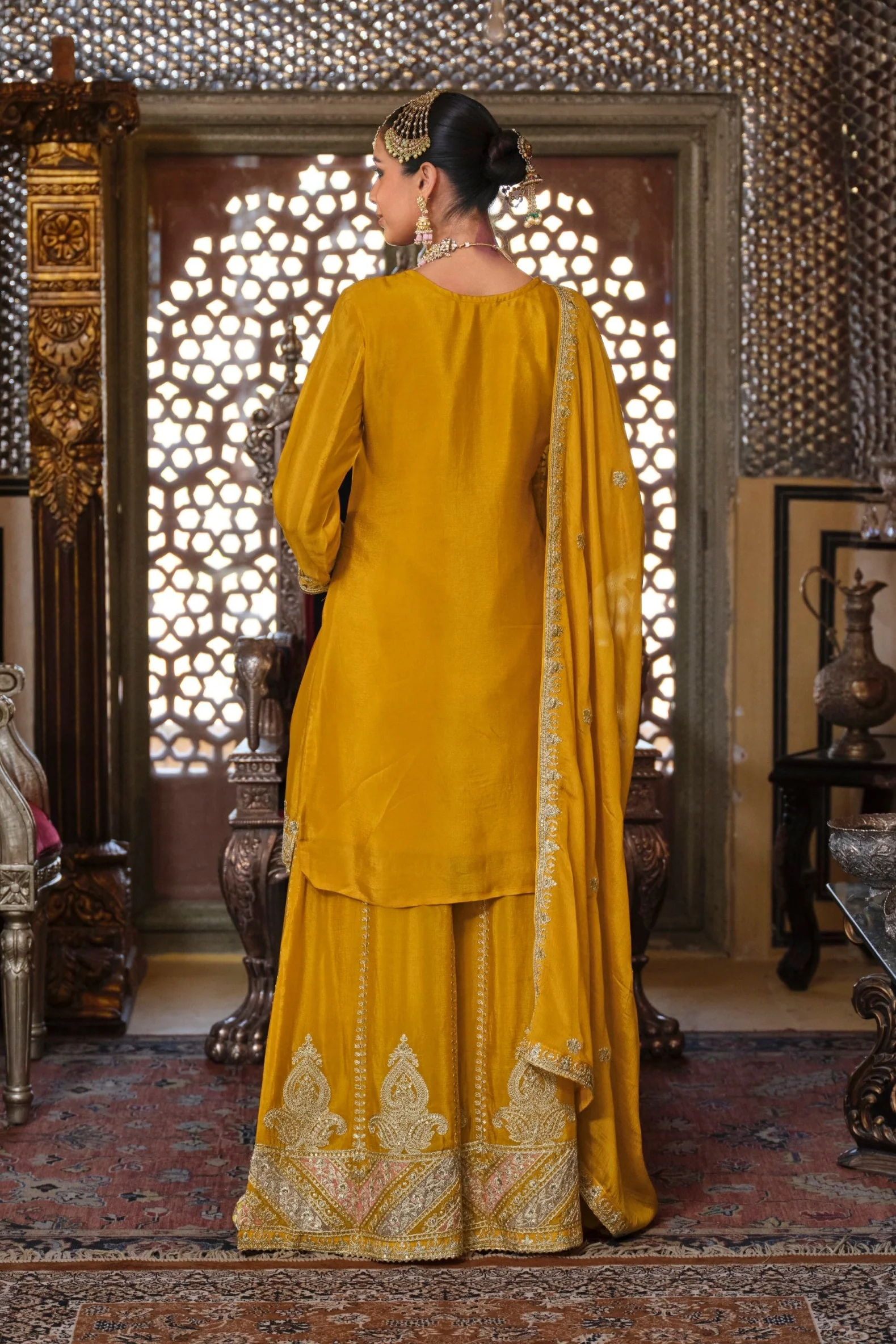 Gunja Amber Full Work Heavy Gharara Set - Image 3