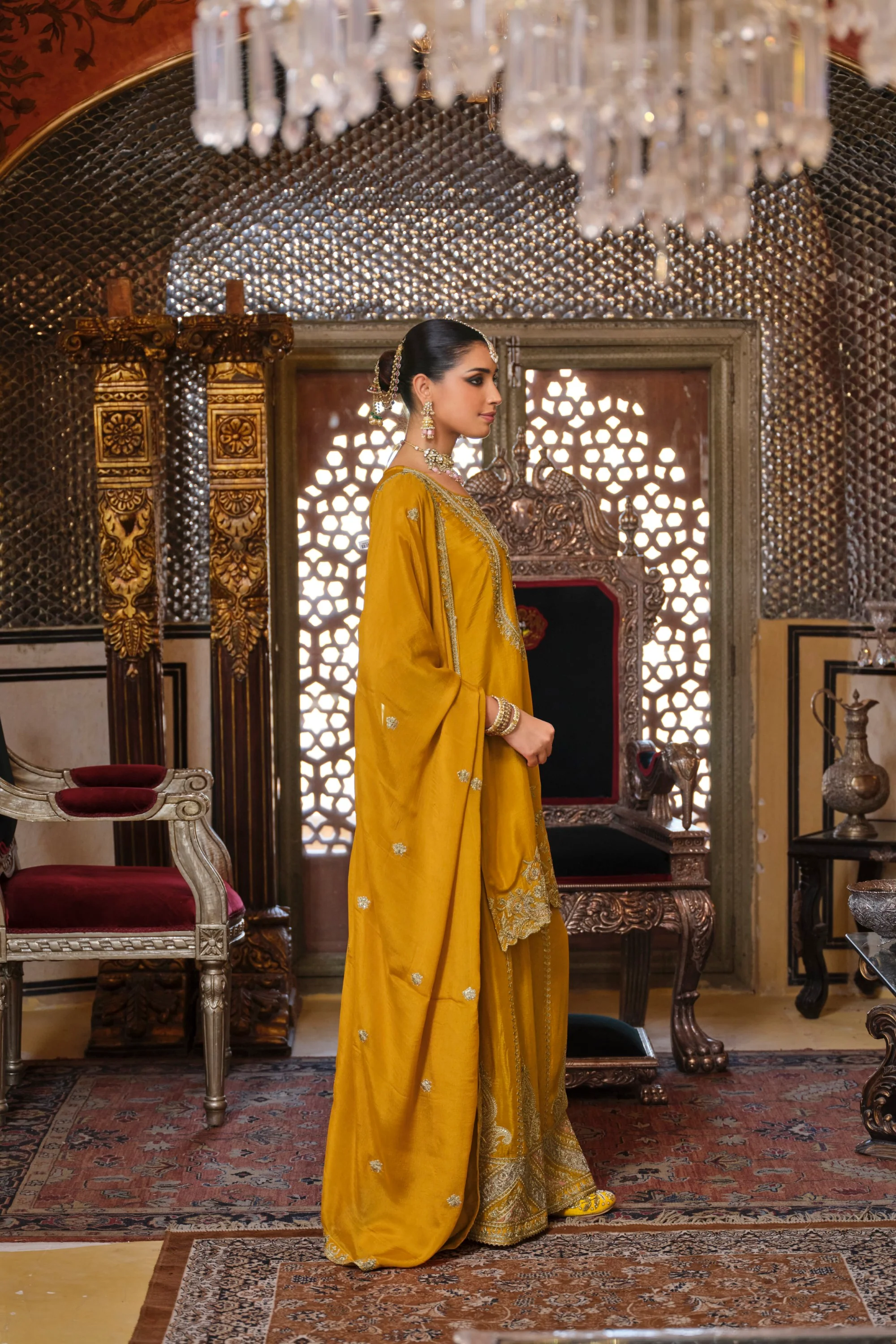 Gunja Amber Full Work Heavy Gharara Set - Image 6