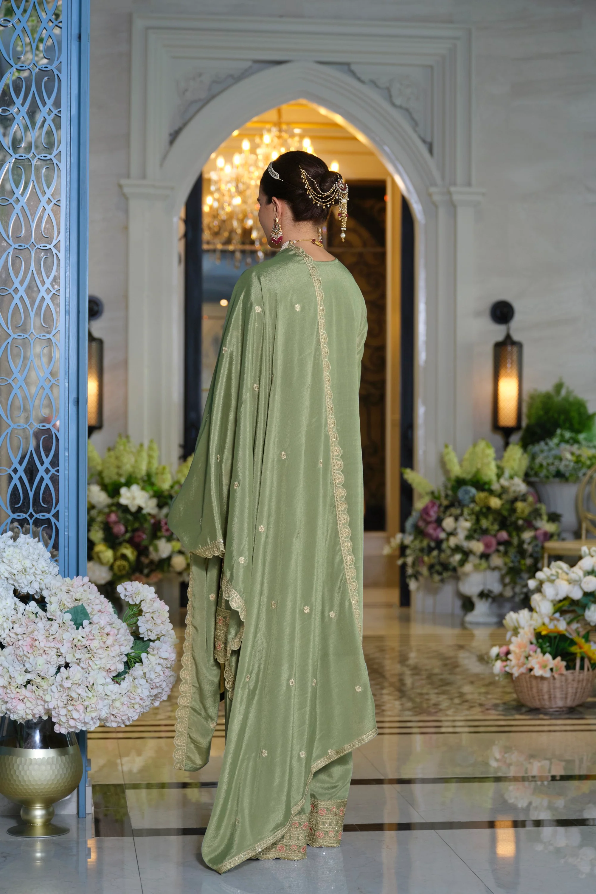 Farz Pista Full Work Heavy Suit Set - Image 3