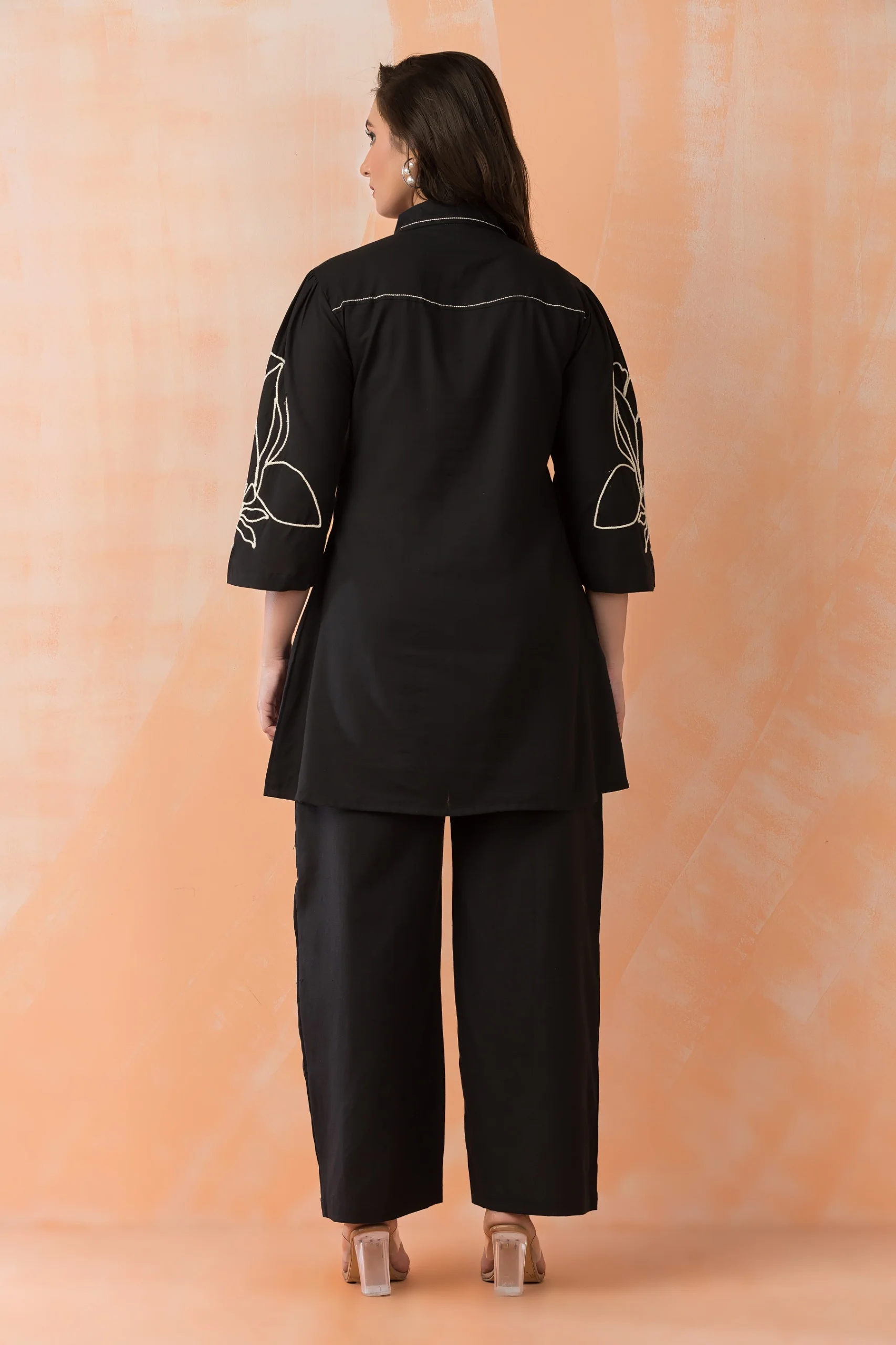 Sabhya Onyx Embroidered Cotton co-ord Set - Image 2