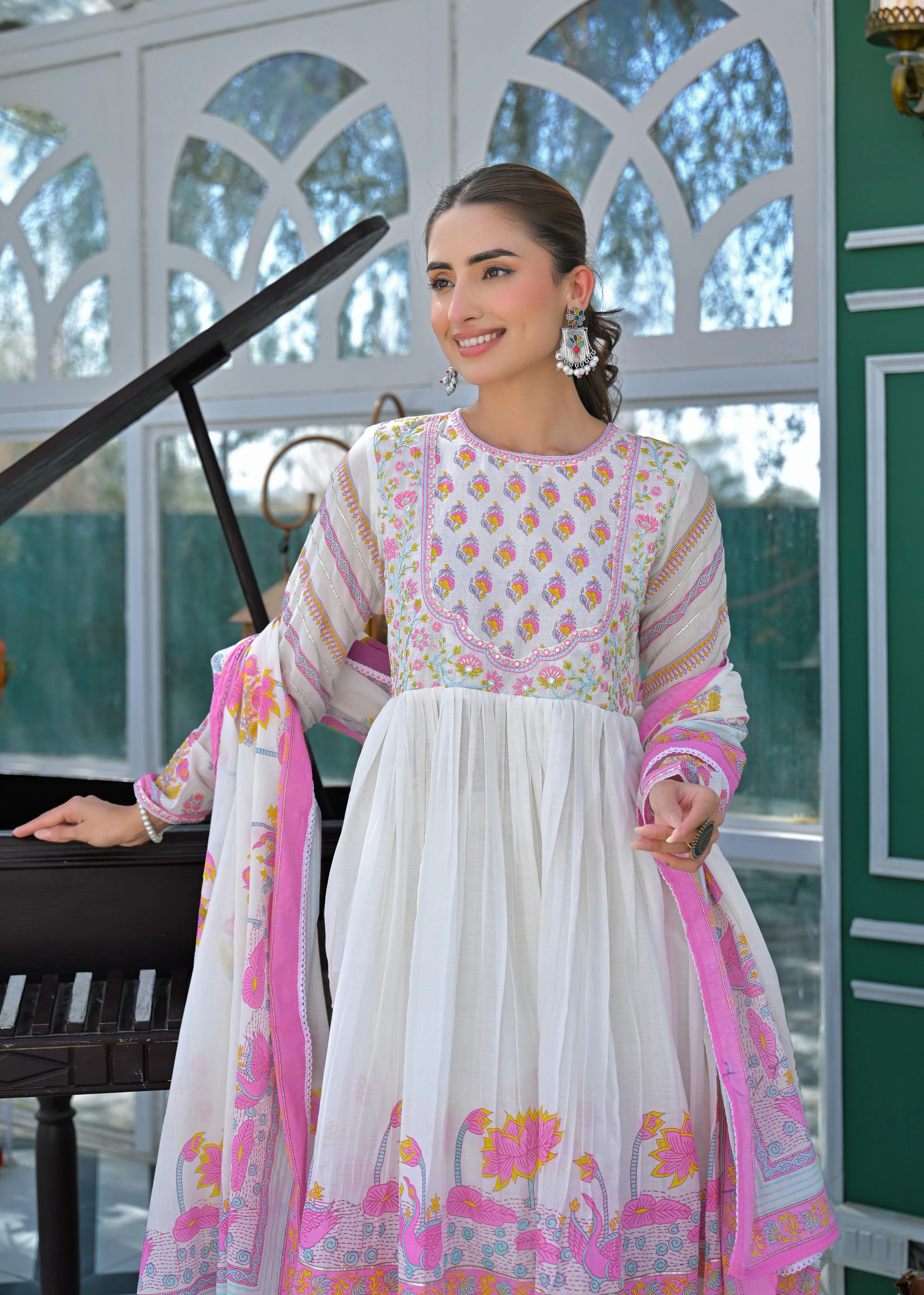 Lakshita Punch Printed Cotton Suit Set - Image 2