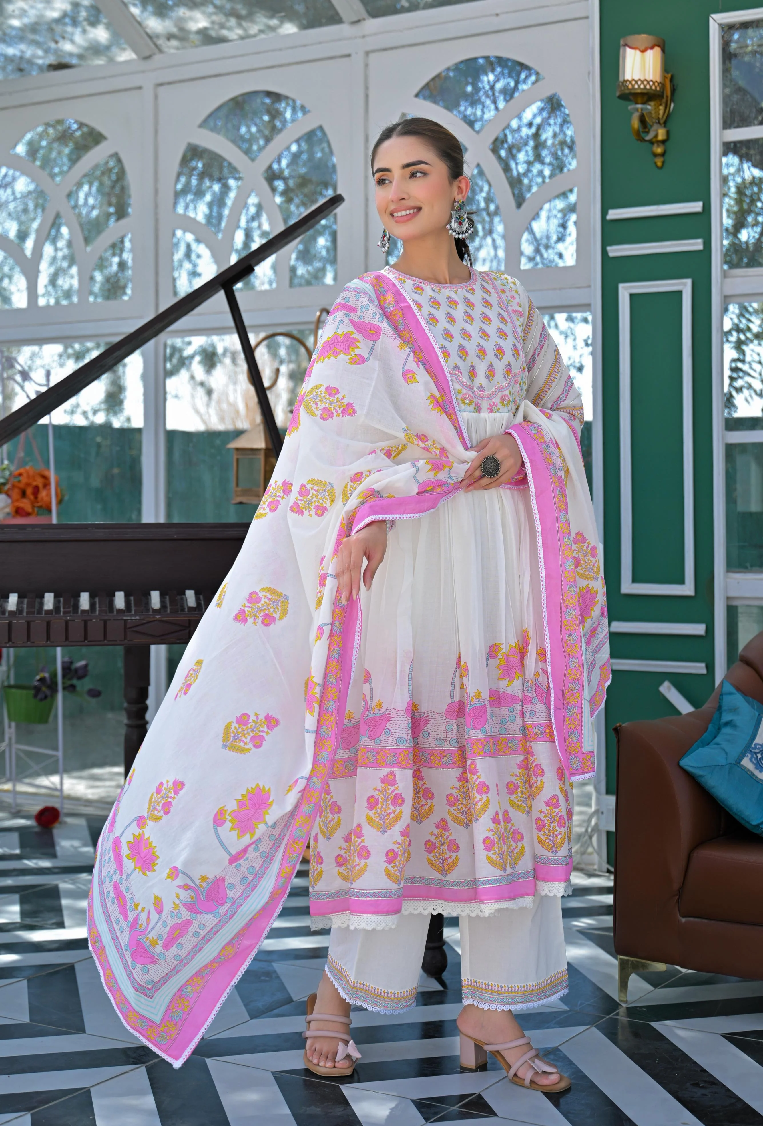 Lakshita Punch Printed Cotton Suit Set - Image 6