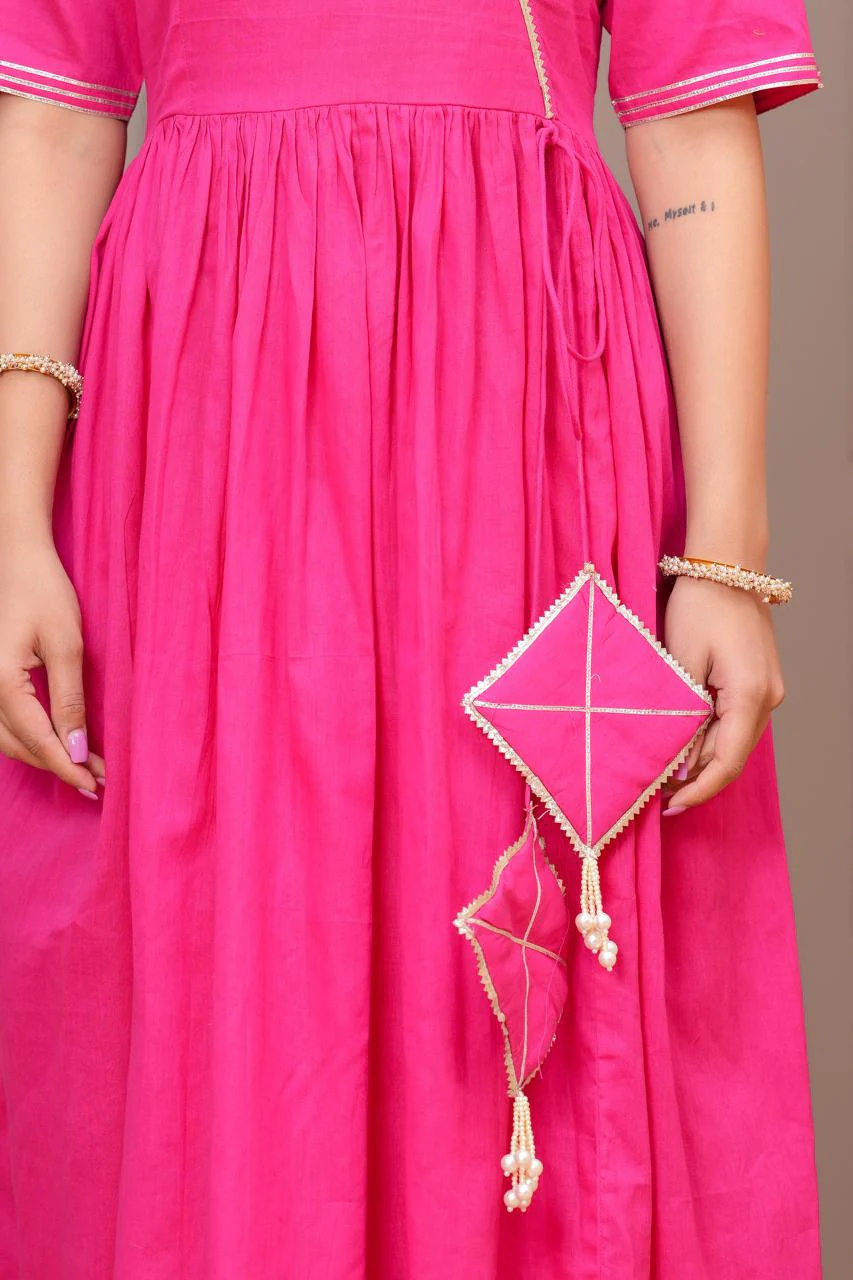 Ganatra Candy Cotton Anarkali Suit Set - Image 5