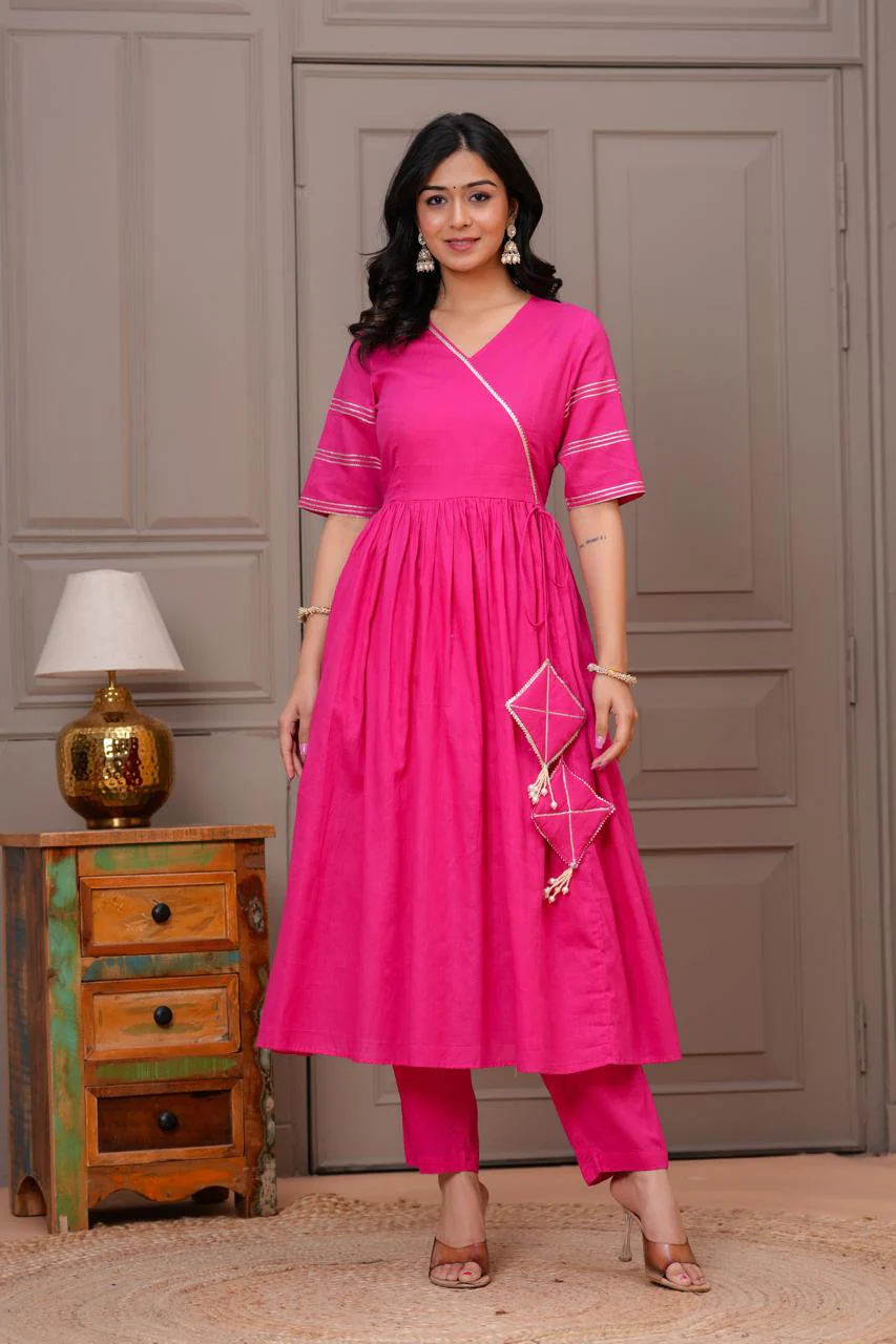 Ganatra Candy Cotton Anarkali Suit Set - Image 6
