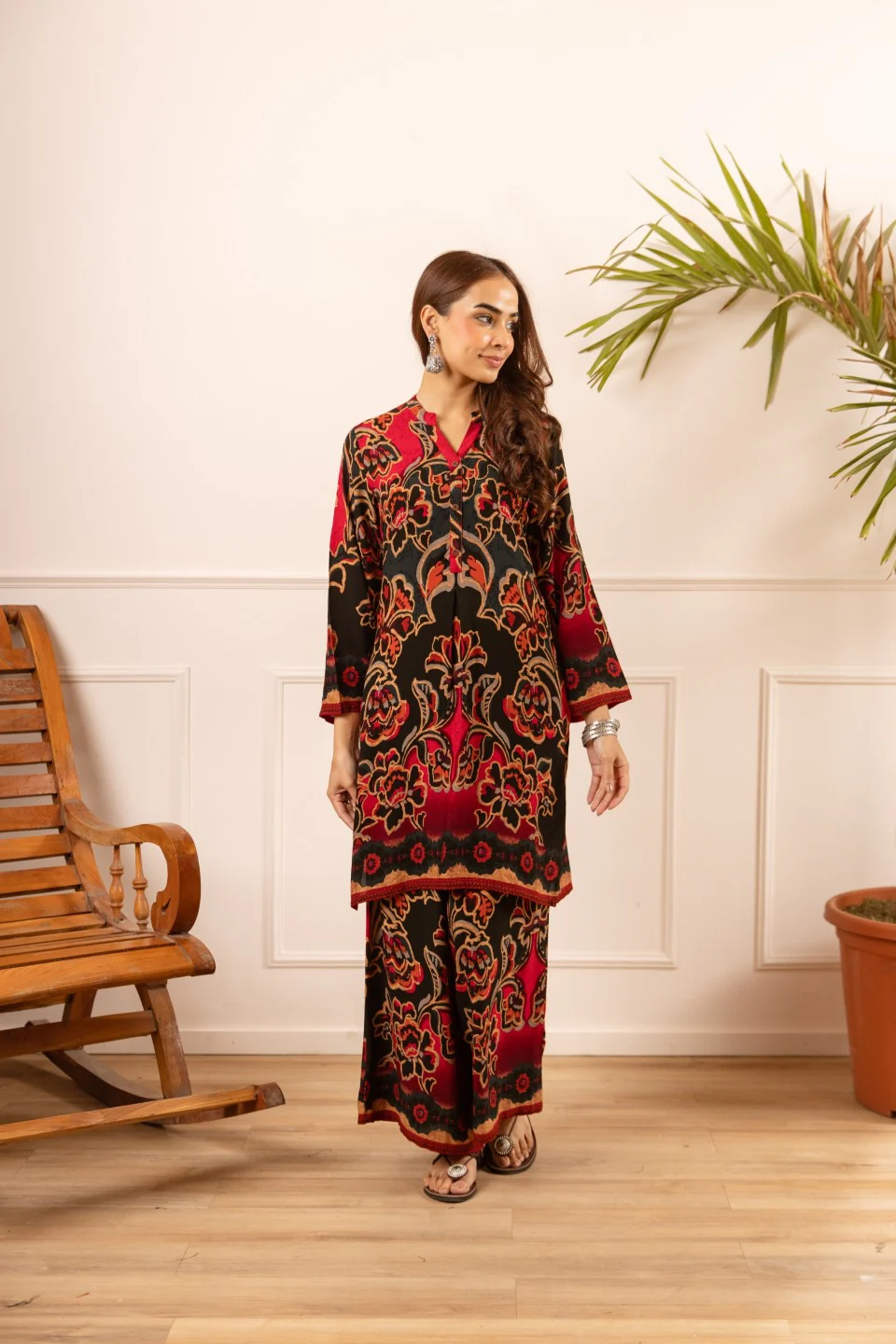 Karen ruby printed co-ord set - Image 6