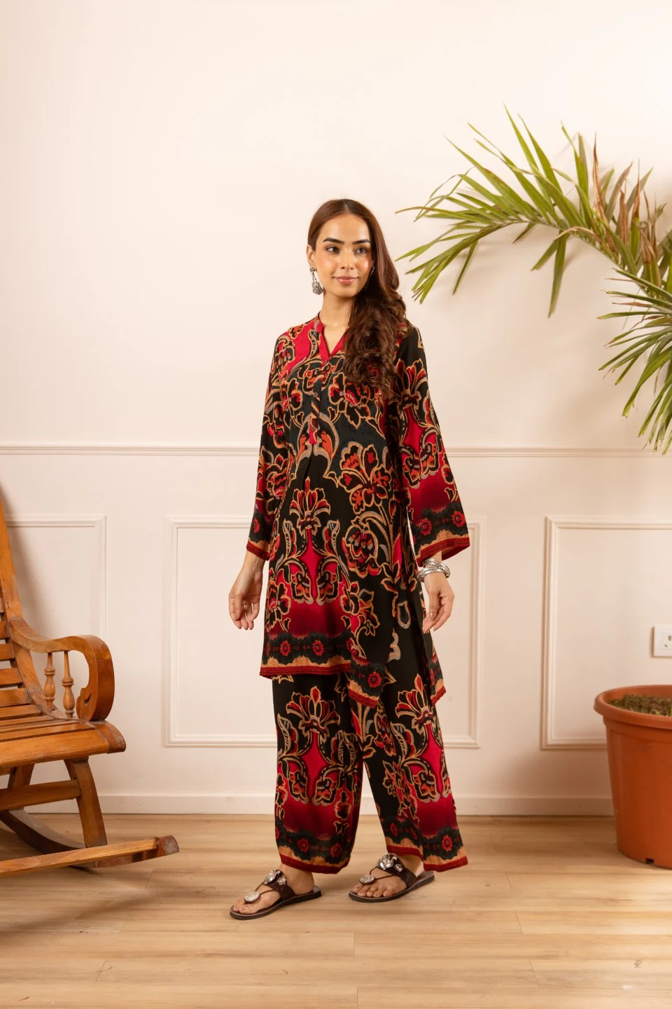Karen ruby printed co-ord set - Image 8