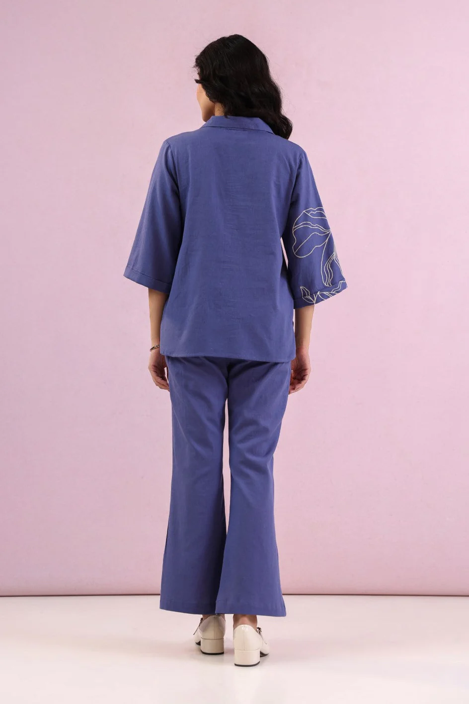 Raftar Ocean embroidery cotton co-ord set - Image 3