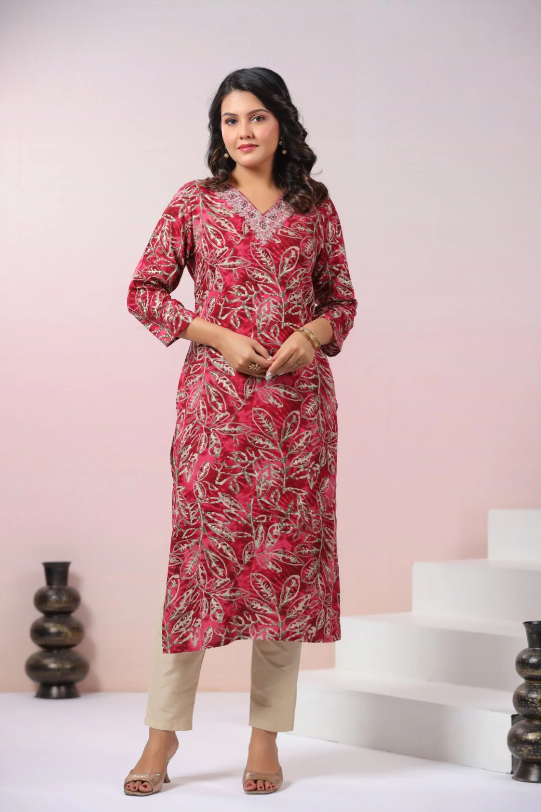 Varisha Dusky Printed Kurti - Image 5