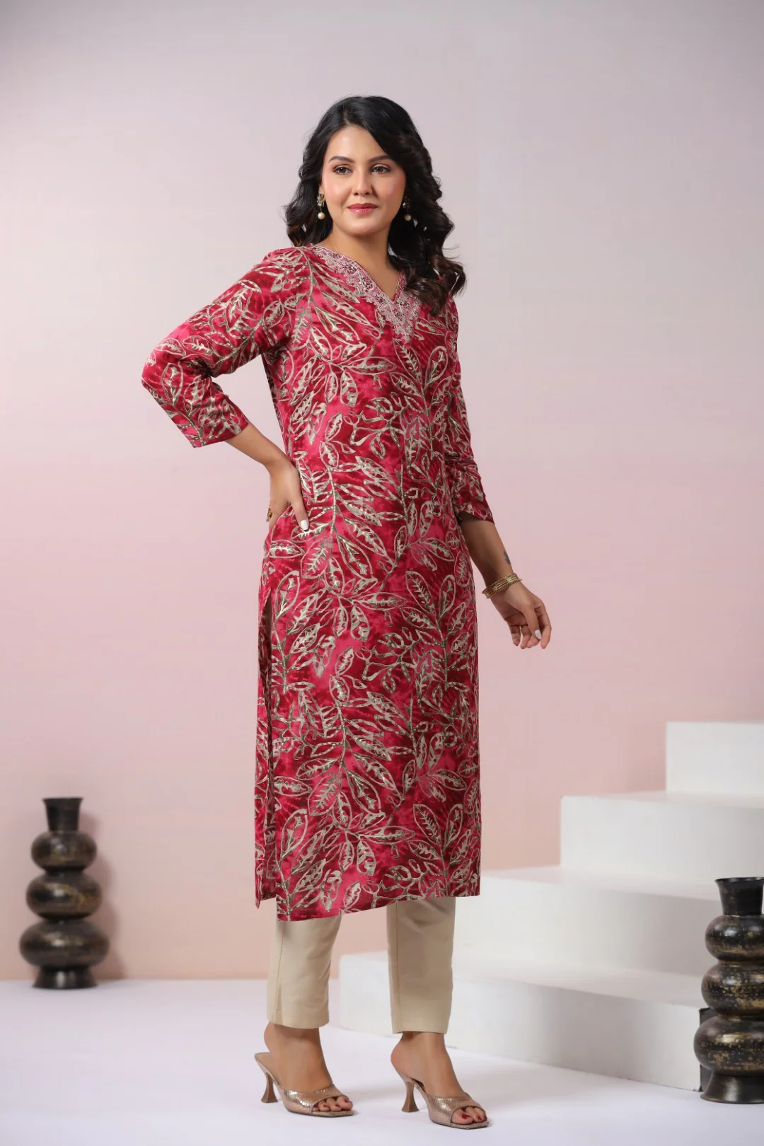Varisha Dusky Printed Kurti - Image 6