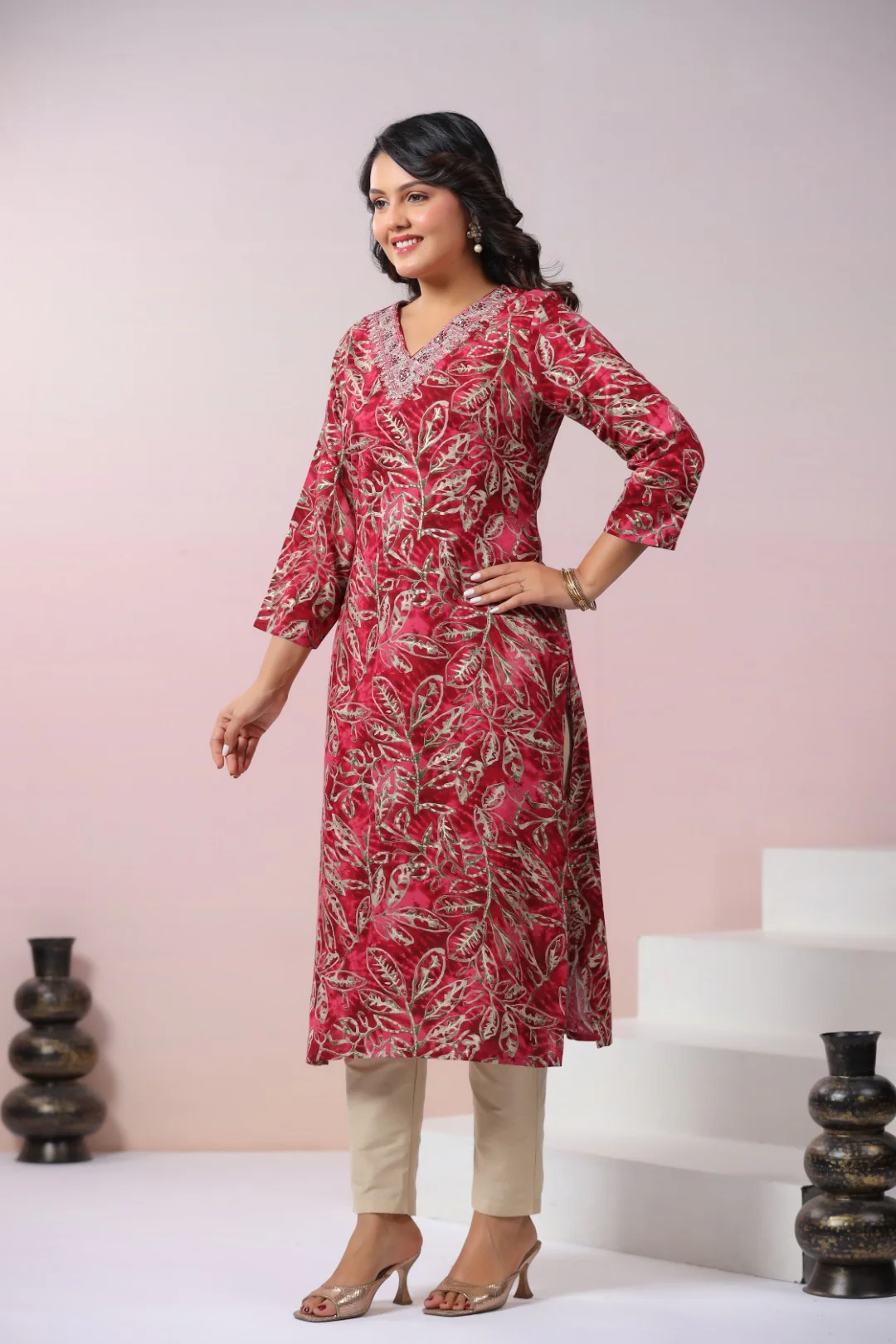Varisha Dusky Printed Kurti - Image 7