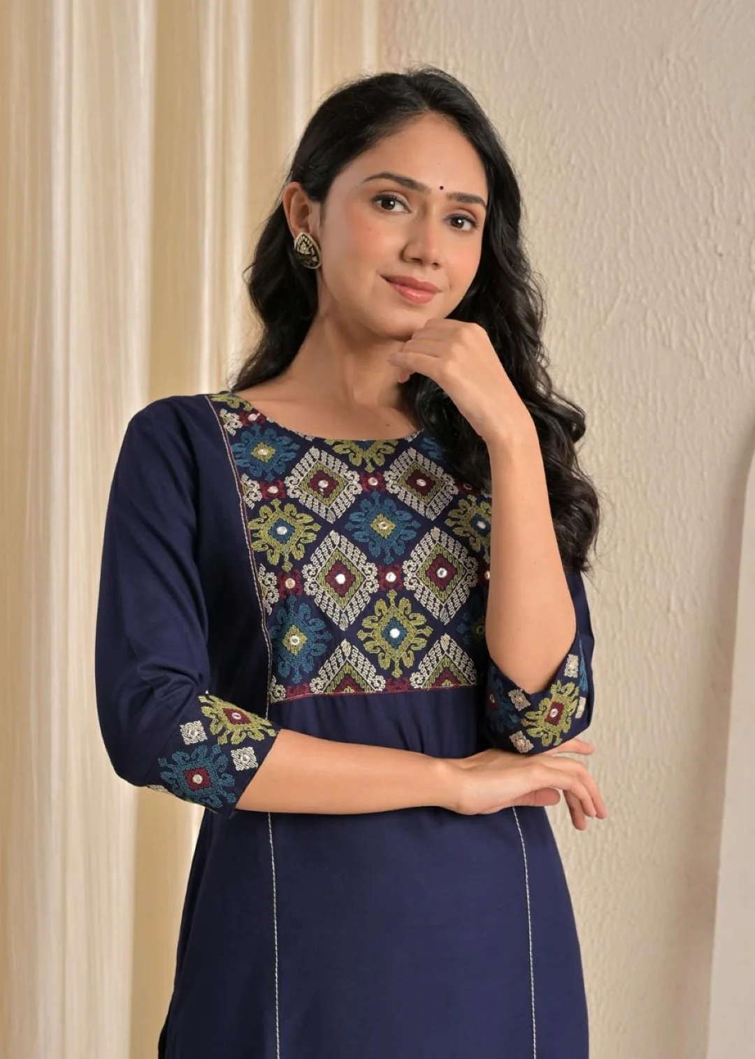 Chandri Twilight Embroidered Kurti - Image 2