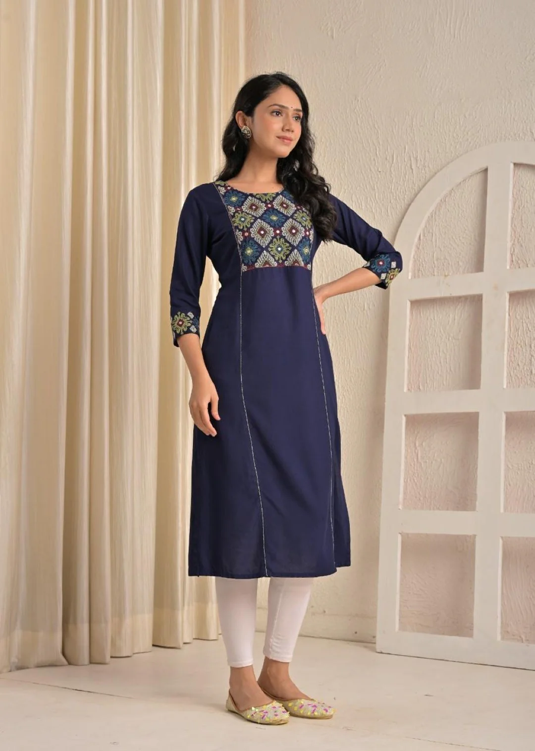Chandri Twilight Embroidered Kurti - Image 4