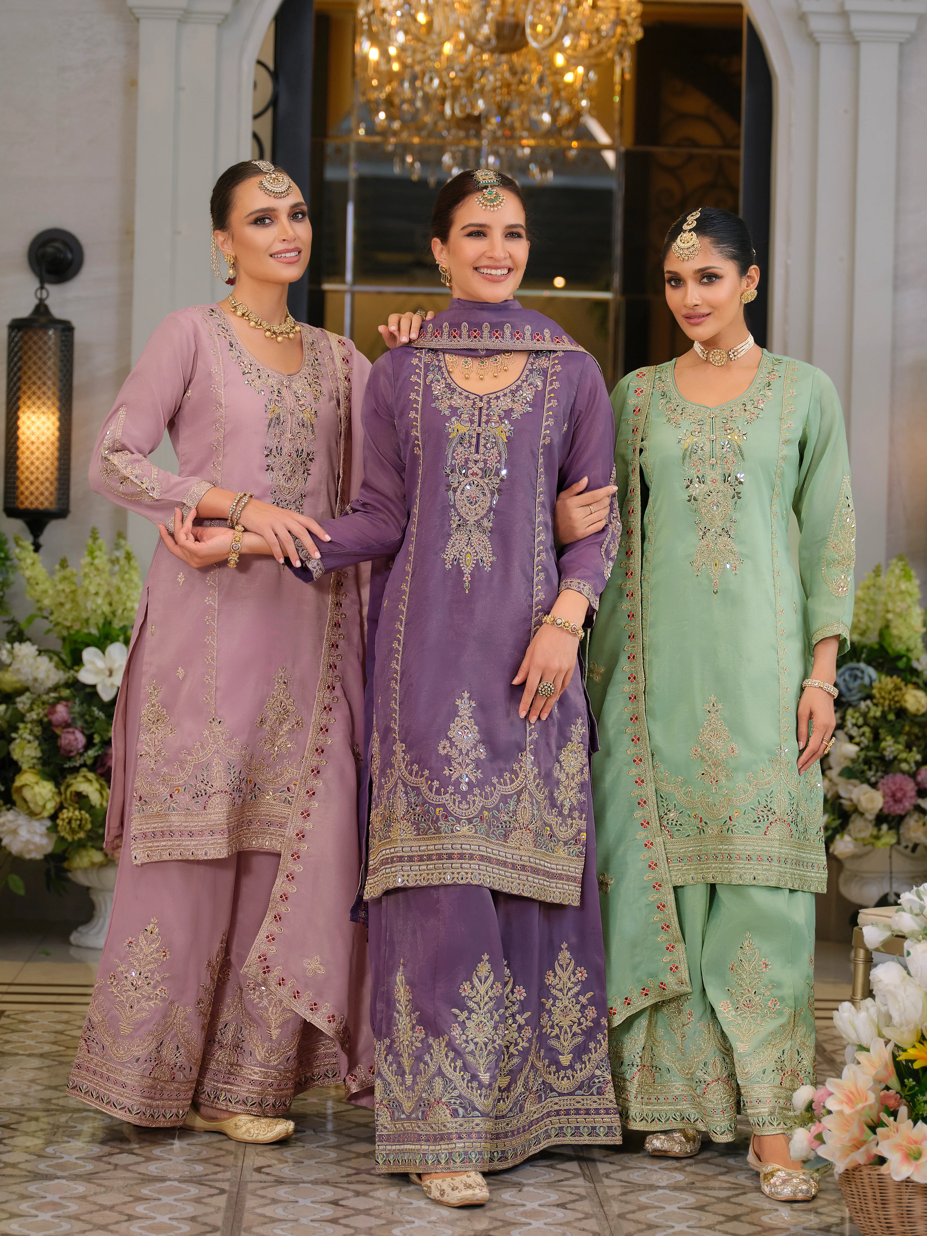 Tansu Fern Full Work  Heavy Gharara Set - Image 7
