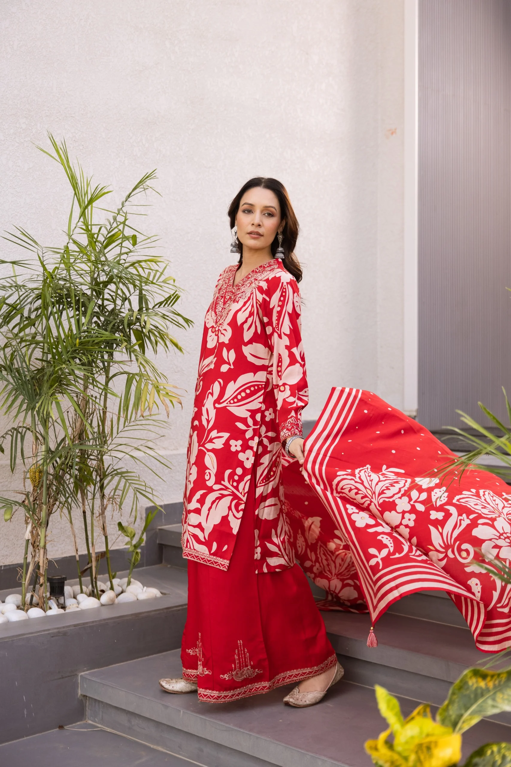 Kabool madder work suit set - Image 3