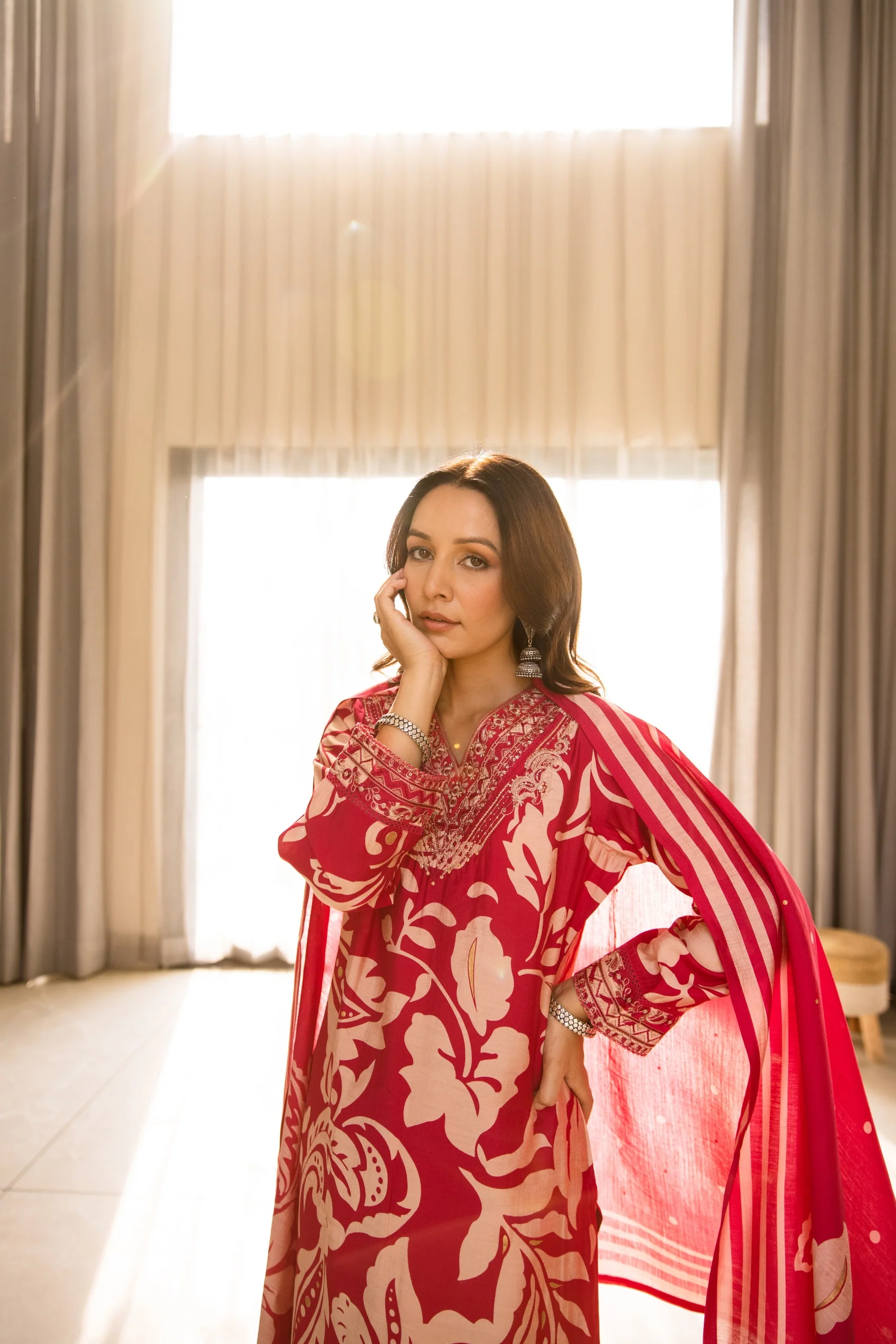 Kabool madder work suit set - Image 6
