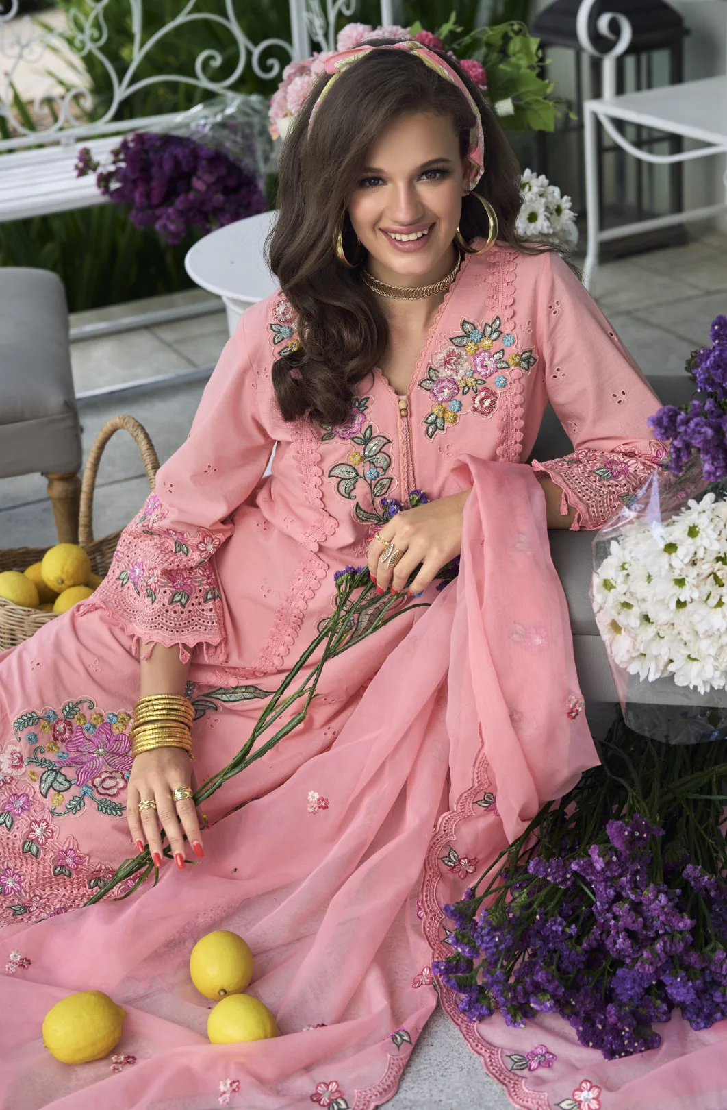 Nayla Rose Embroidery Premium Lawn Suit Set - Image 5
