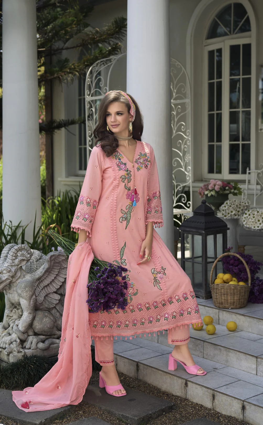 Nayla Rose Embroidery Premium Lawn Suit Set - Image 6