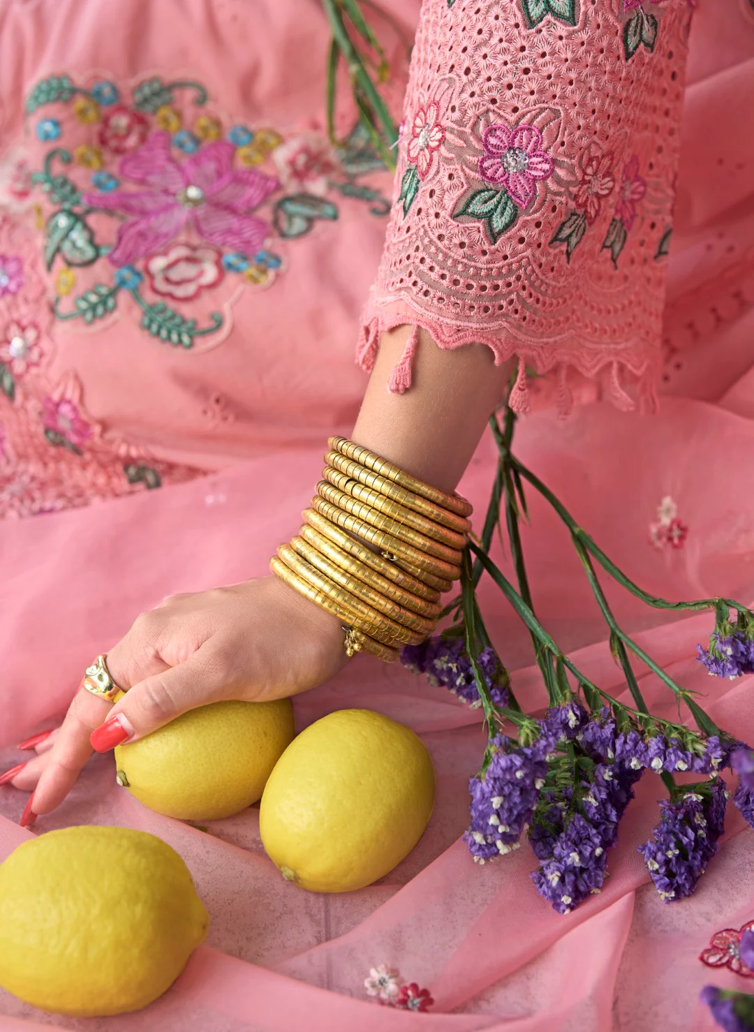 Nayla Rose Embroidery Premium Lawn Suit Set - Image 7