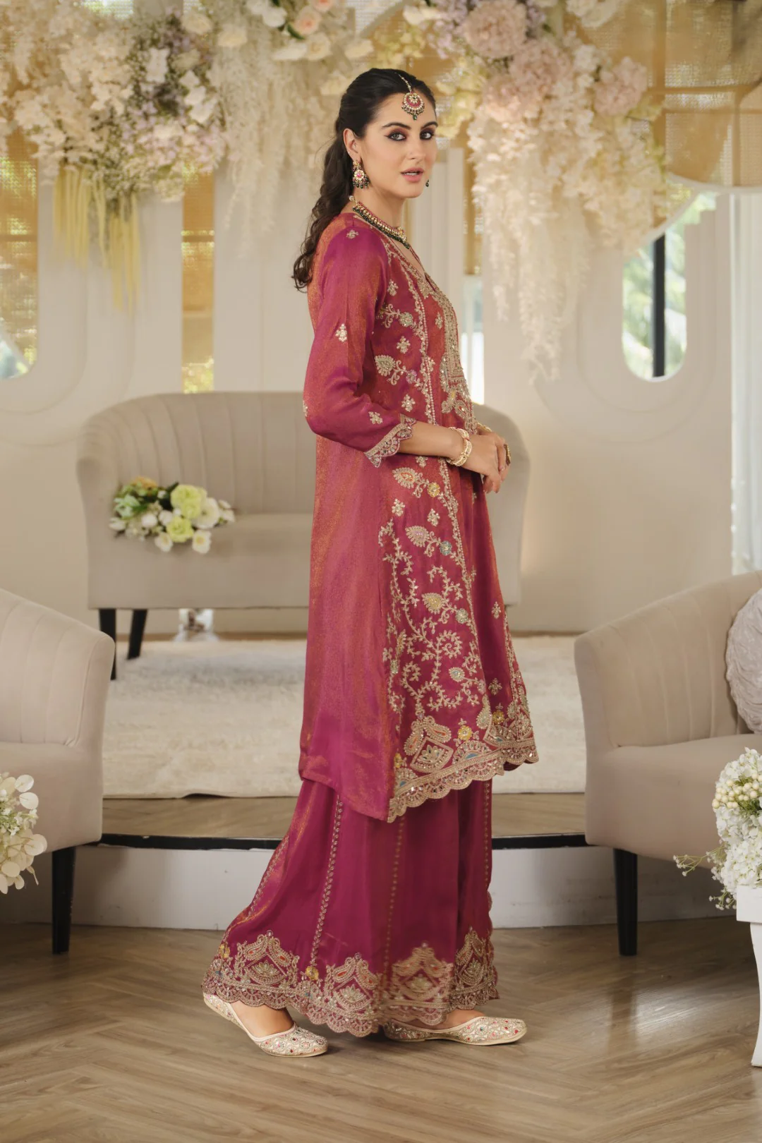 Areesa Scarlet Full Work Suit Set - Image 5