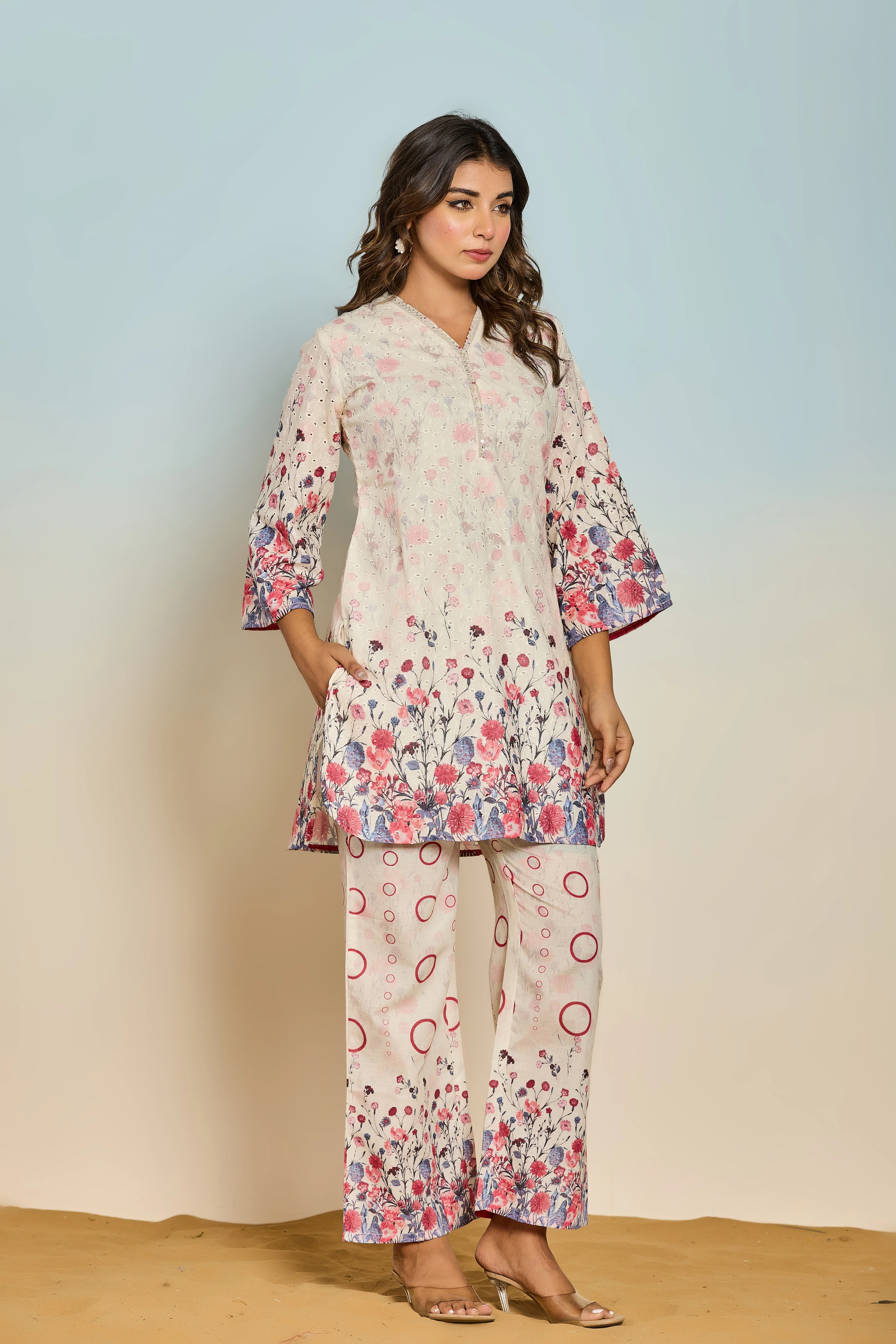 RAAGVI FLORA COTTON CO-ORD SET - Image 4