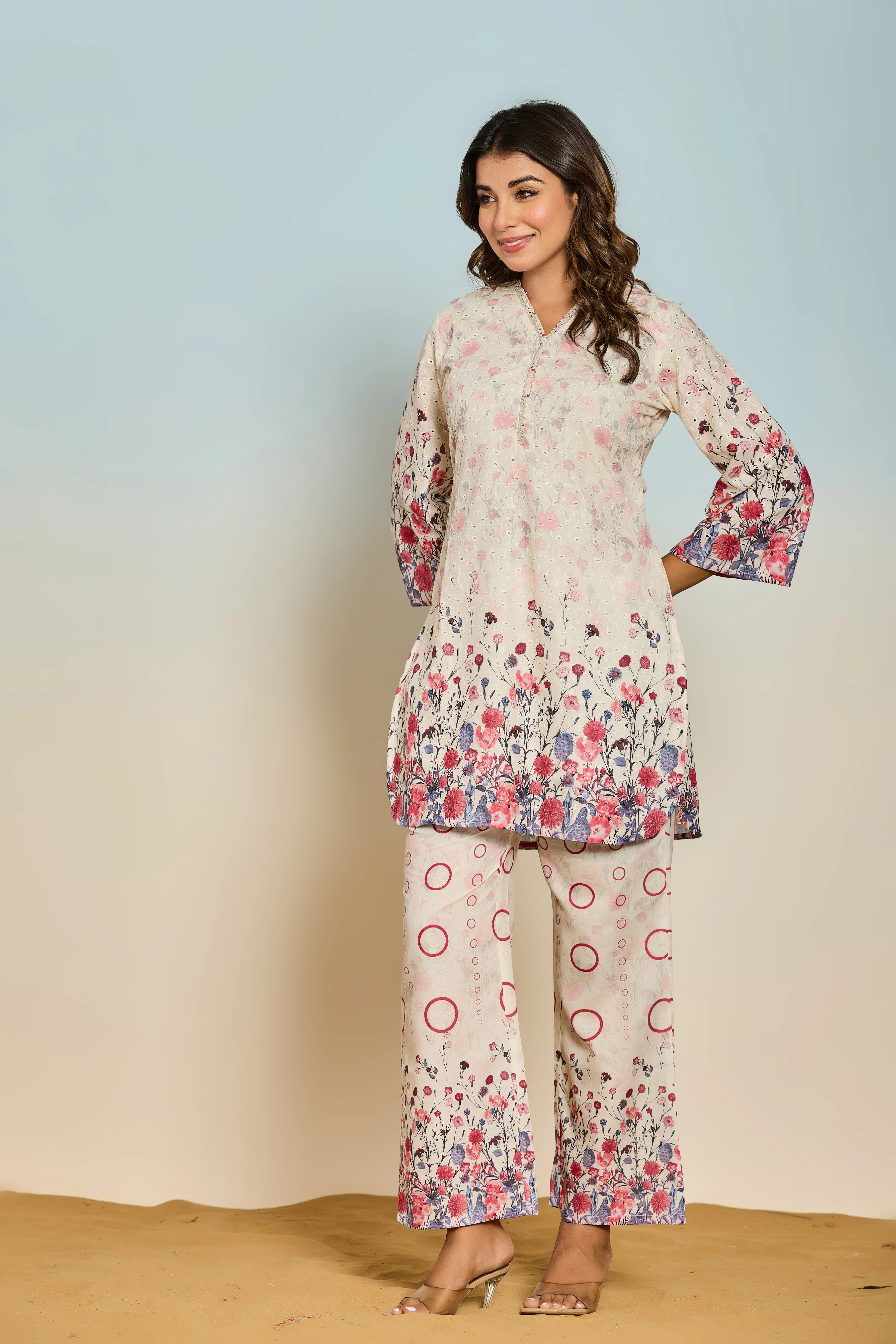 RAAGVI FLORA COTTON CO-ORD SET - Image 6