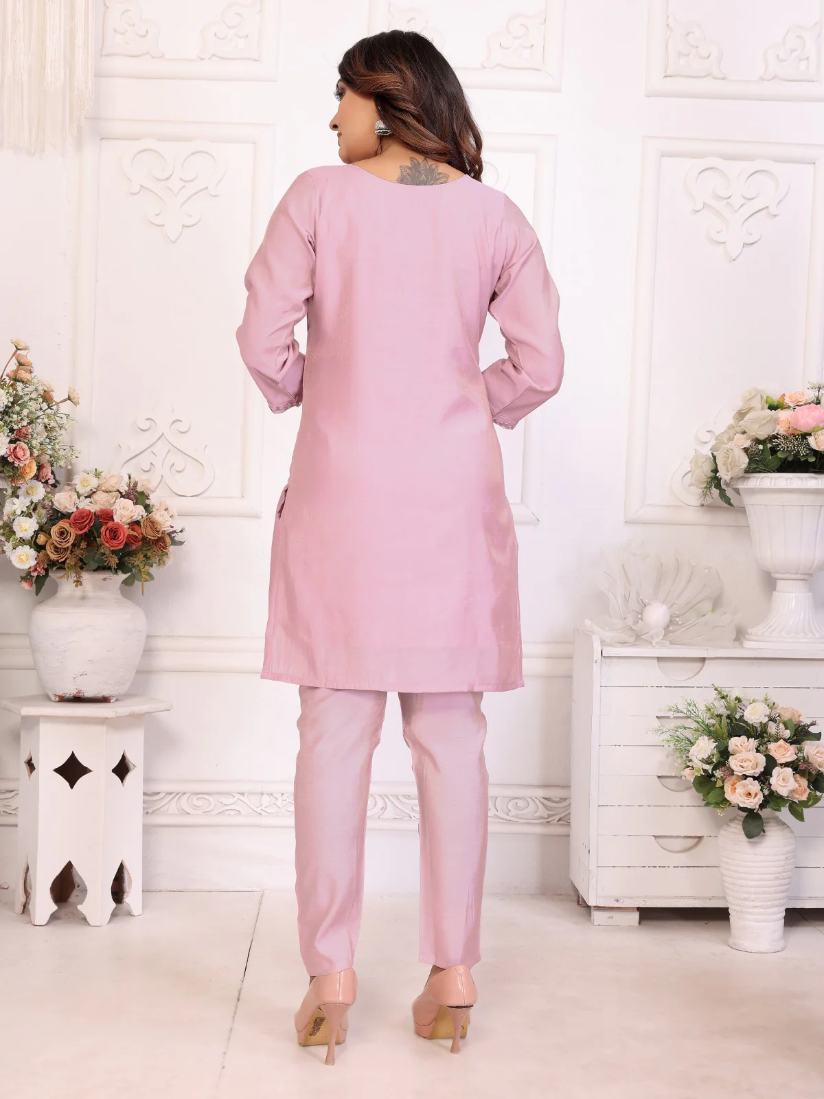 Divya Blossom Mirror Work Co-ord Set - Image 3