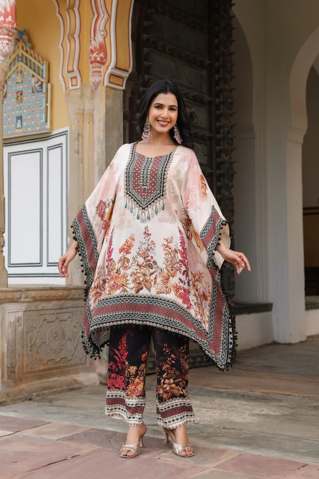 Mahua Monarch Kaftan Pant Set - Image 4