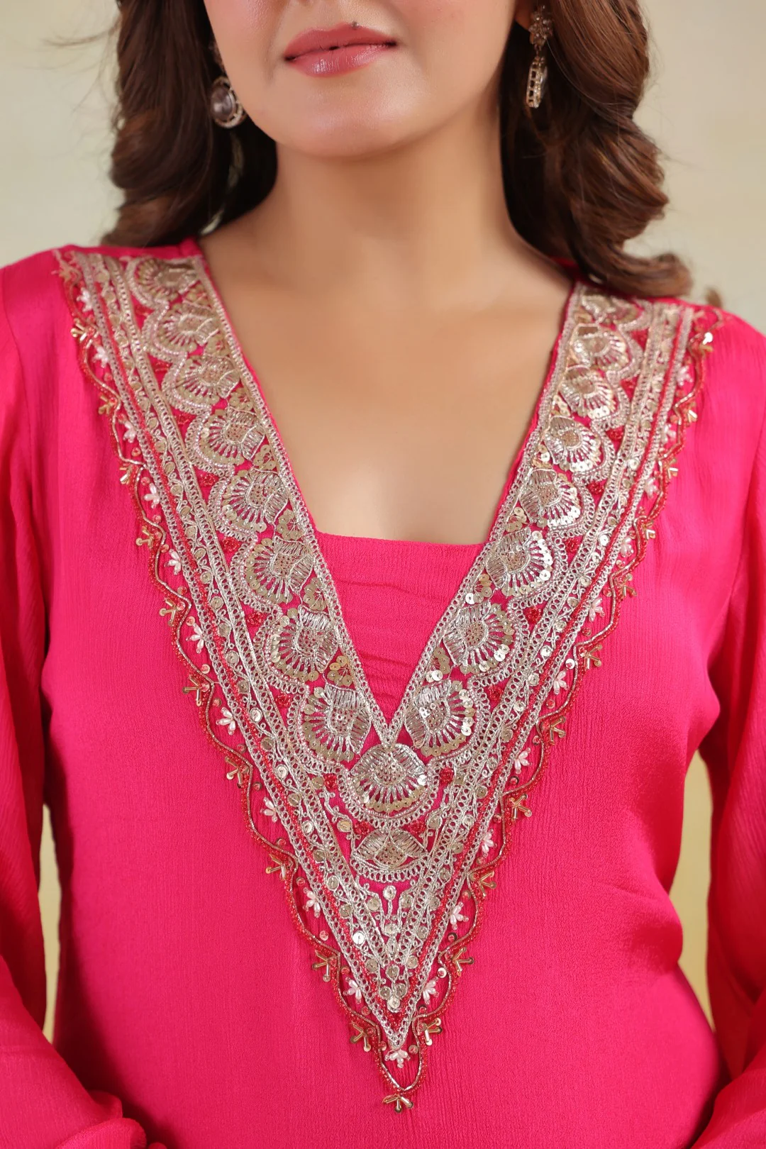Sera rosy premium embroidery kurta pant set - Image 18