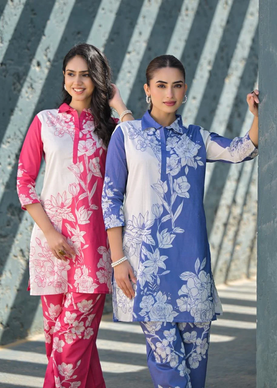 Vastramaya Rosepink Cotton Co-ord Set - Image 8