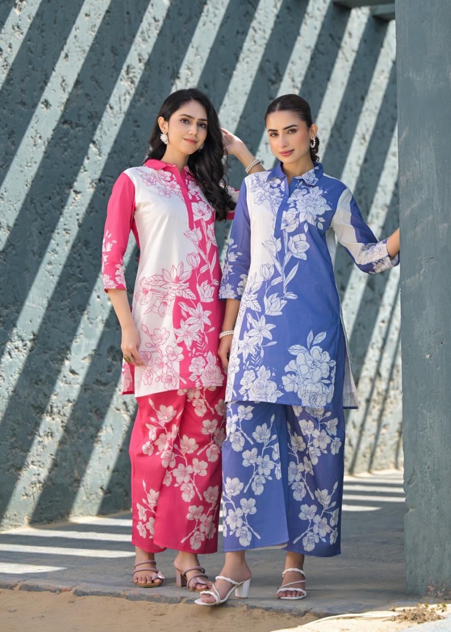 Vastramaya Rosepink Cotton Co-ord Set - Image 9