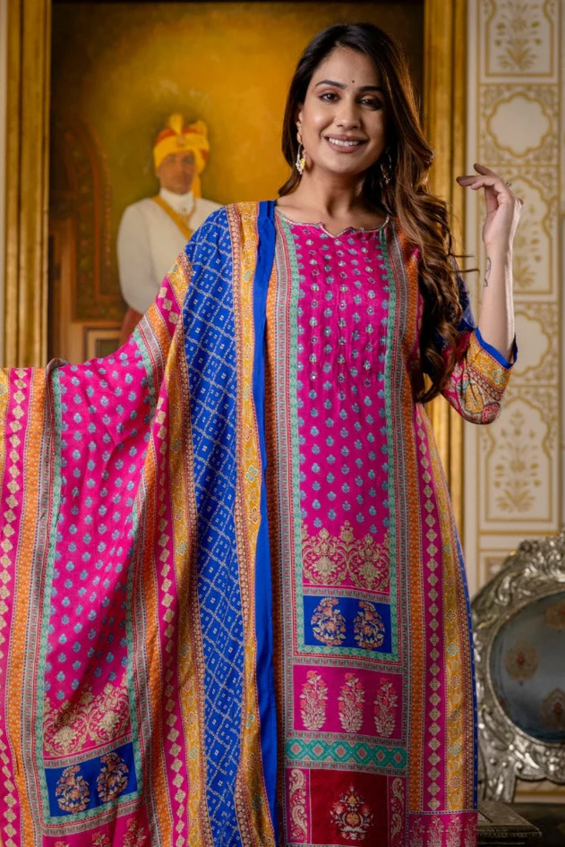 Hardik Thistle Printed suit set - Image 2