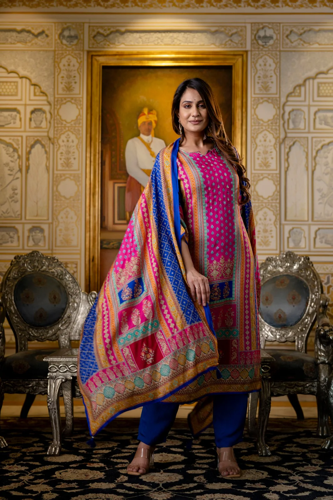 Hardik Thistle Printed suit set - Image 4