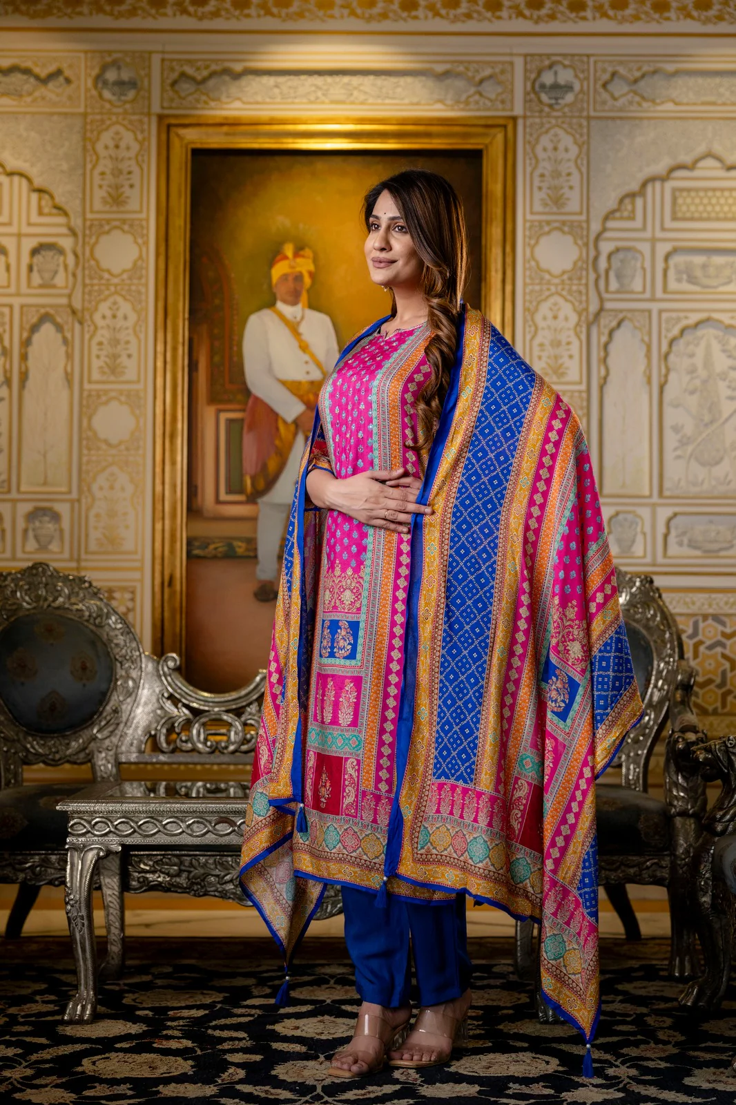 Hardik Thistle Printed suit set - Image 5