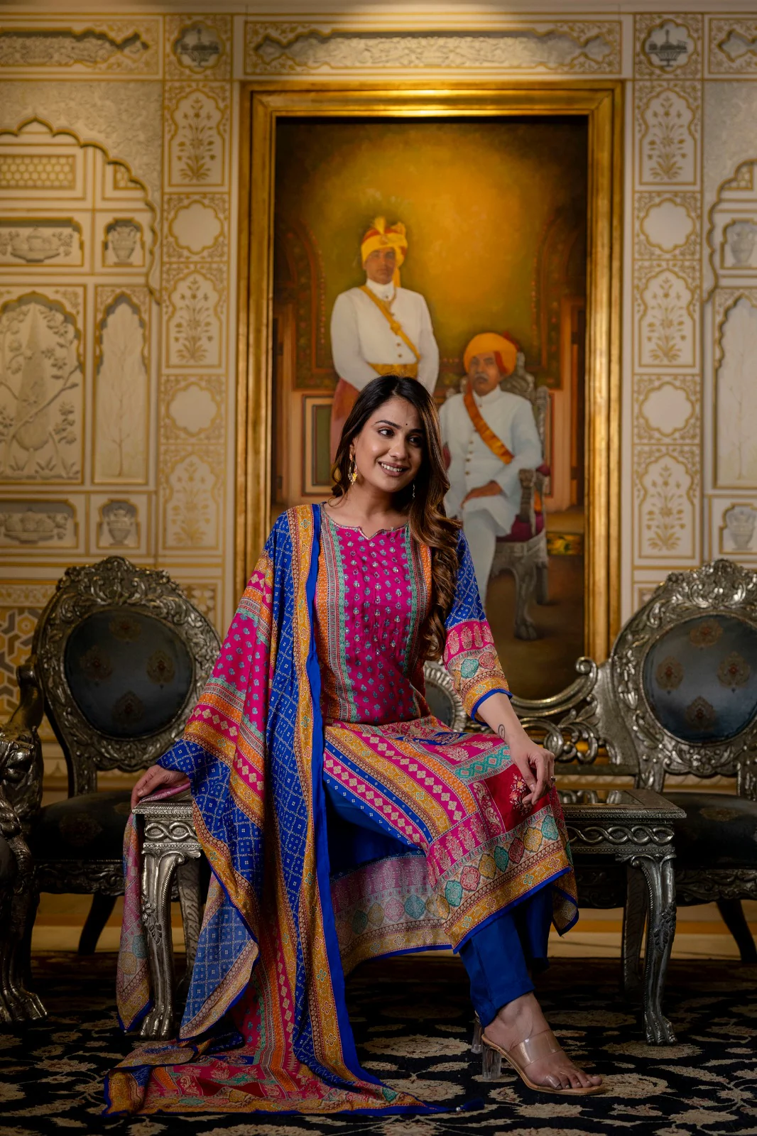 Hardik Thistle Printed suit set - Image 7