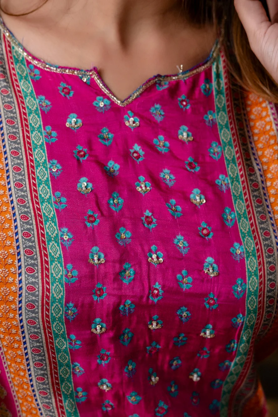 Hardik Thistle Printed suit set - Image 8