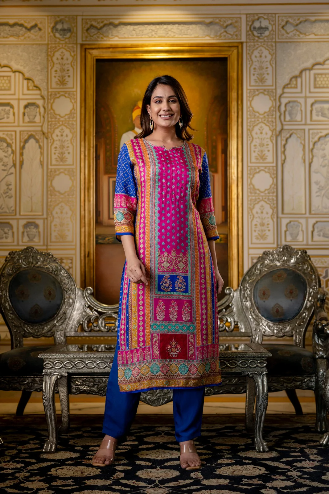 Hardik Thistle Printed suit set - Image 9