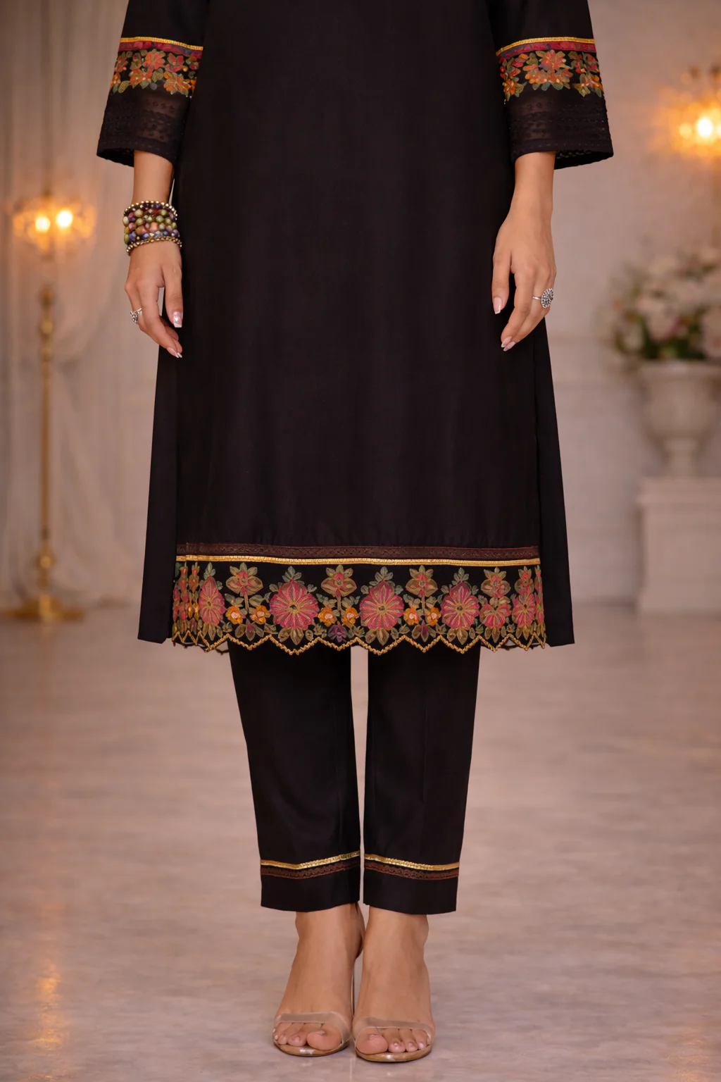 Nazia Jade Embroidery Full Work Suit Set - Image 11