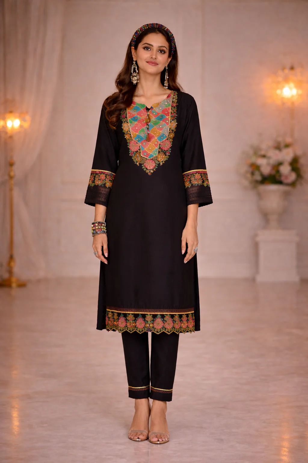 Nazia Jade Embroidery Full Work Suit Set - Image 12