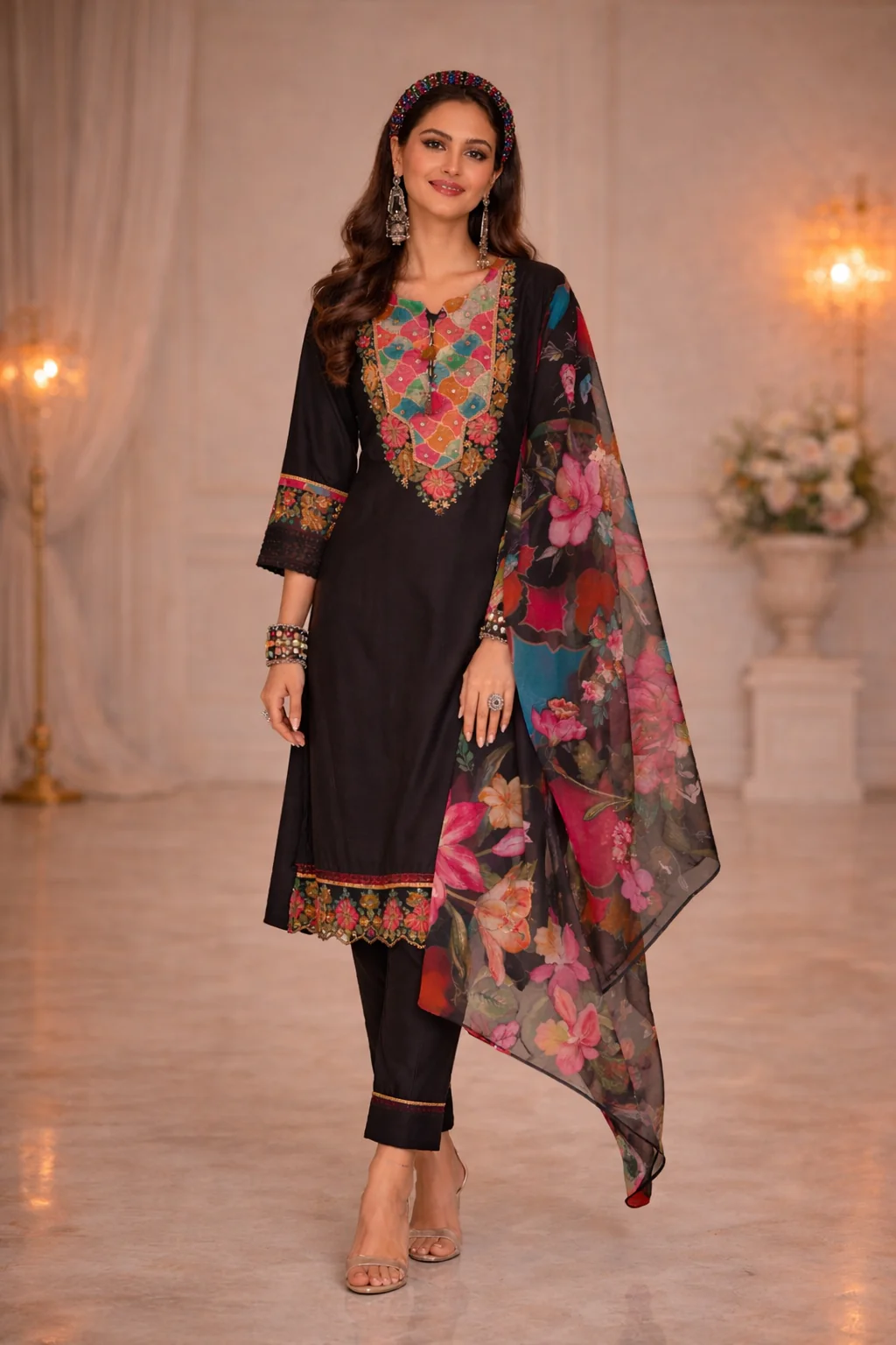 Nazia Jade Embroidery Full Work Suit Set - Image 13