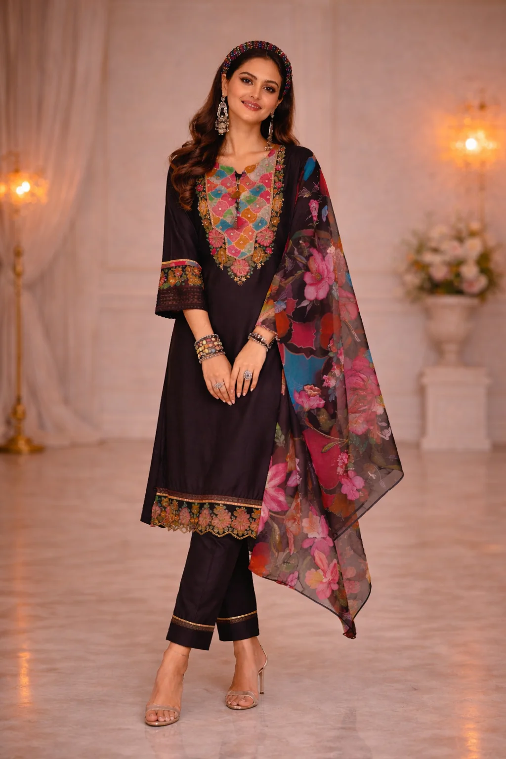 Nazia Jade Embroidery Full Work Suit Set - Image 14